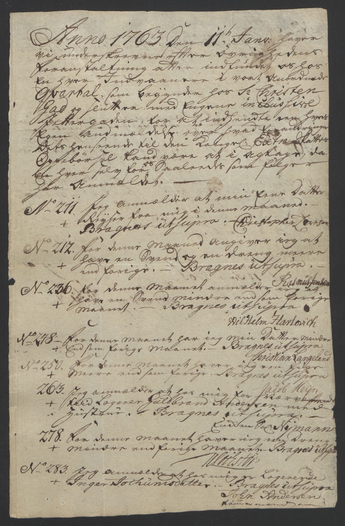 Rentekammeret inntil 1814, Reviderte regnskaper, Byregnskaper, AV/RA-EA-4066/R/Rf/L0119/0001: [F2] Kontribusjonsregnskap / Ekstraskatt, 1762-1767, p. 68