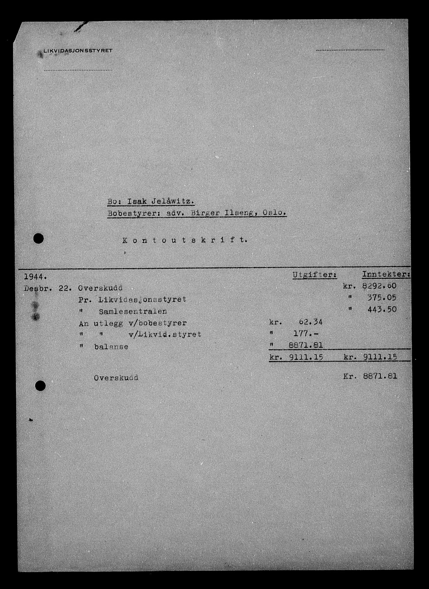 Justisdepartementet, Tilbakeføringskontoret for inndratte formuer, AV/RA-S-1564/H/Hc/Hcc/L0948: --, 1945-1947, p. 66