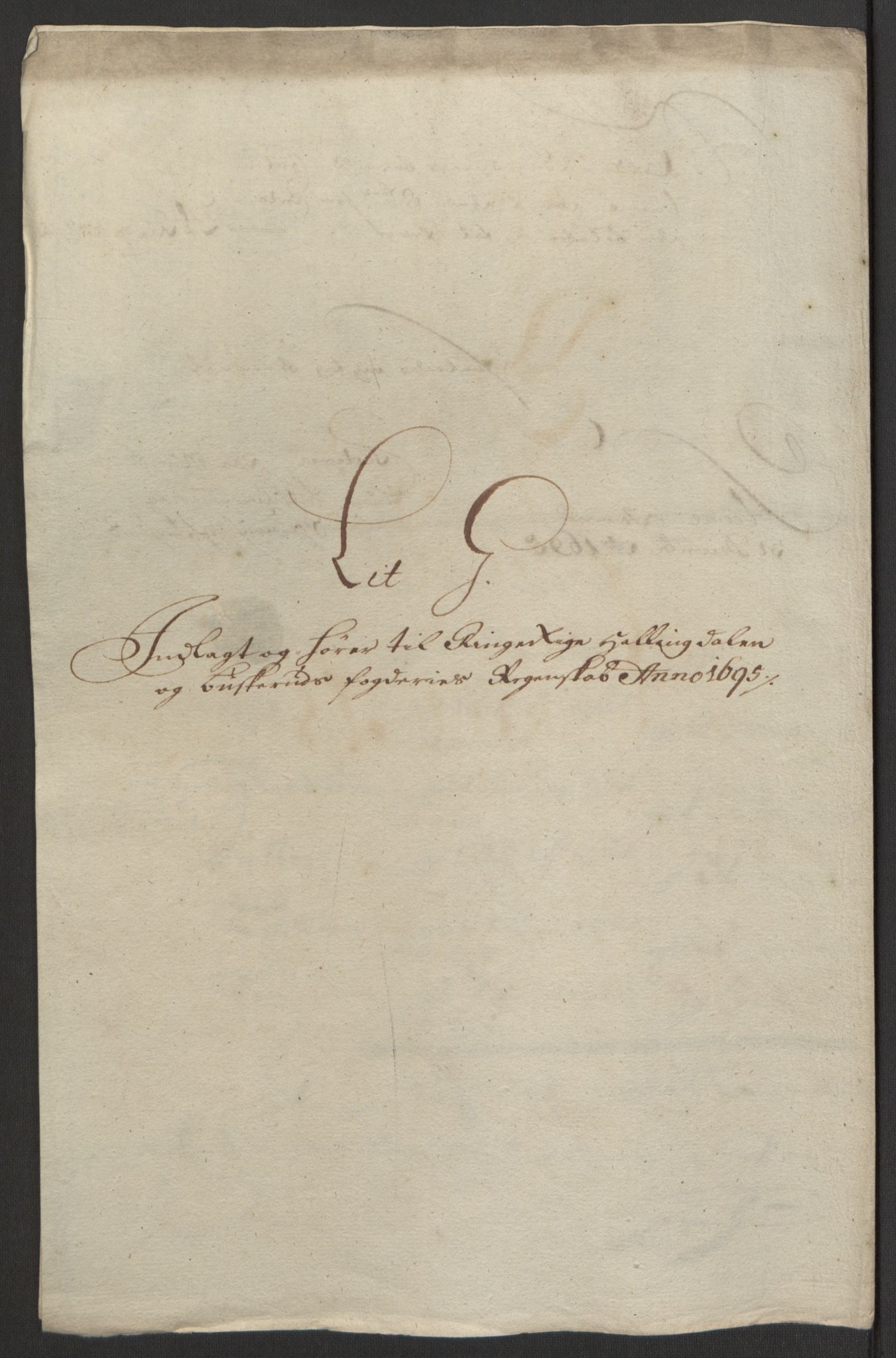 Rentekammeret inntil 1814, Reviderte regnskaper, Fogderegnskap, AV/RA-EA-4092/R22/L1452: Fogderegnskap Ringerike, Hallingdal og Buskerud, 1695, p. 292