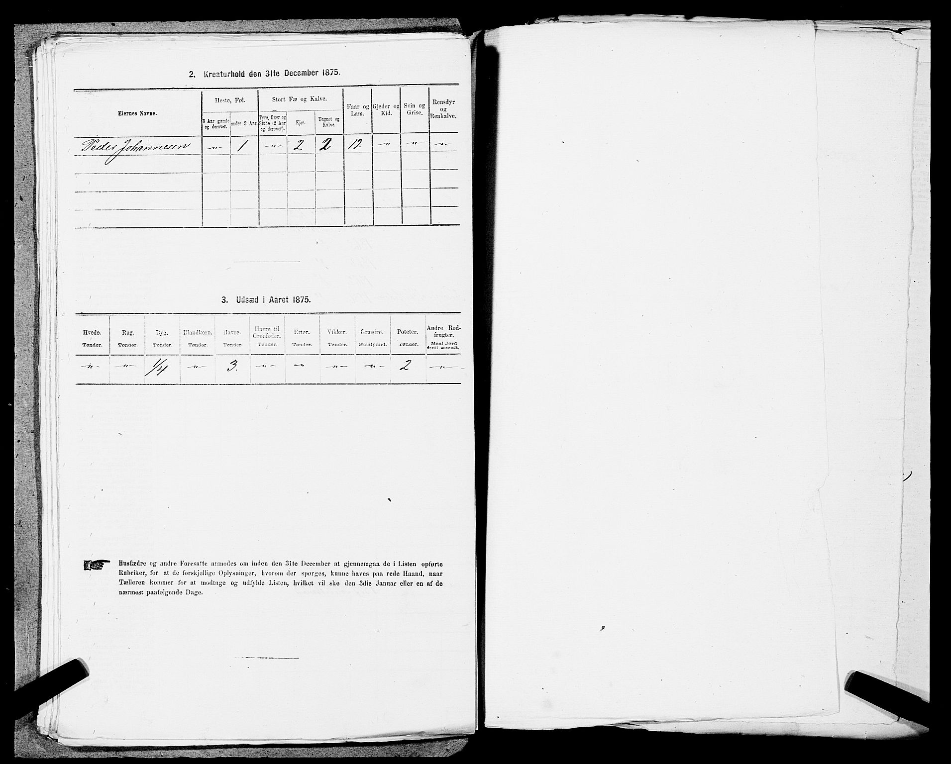 SAST, 1875 census for 1124P Håland, 1875, p. 640