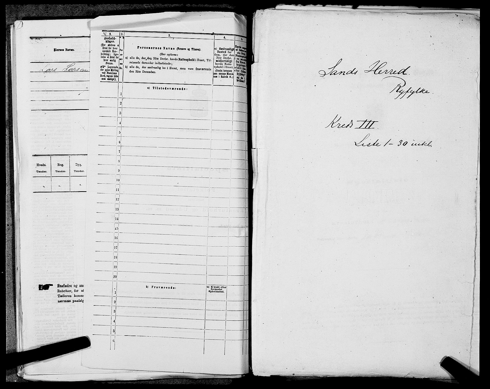 SAST, 1875 census for 1136P Sand, 1875, p. 262