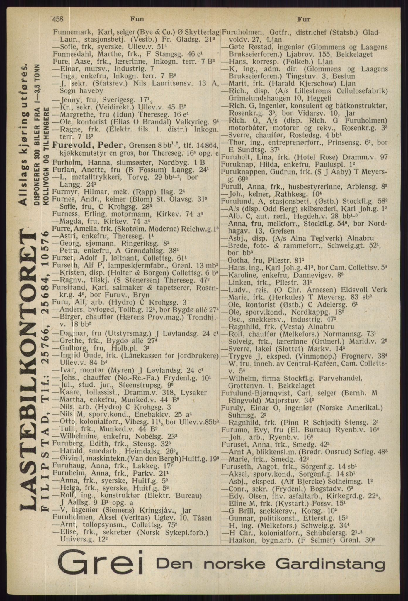 Kristiania/Oslo adressebok, PUBL/-, 1936, p. 458