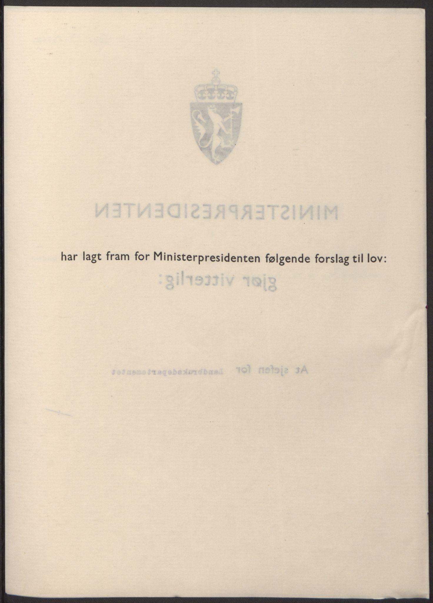 NS-administrasjonen 1940-1945 (Statsrådsekretariatet, de kommisariske statsråder mm), AV/RA-S-4279/D/Db/L0098: Lover II, 1942, p. 222