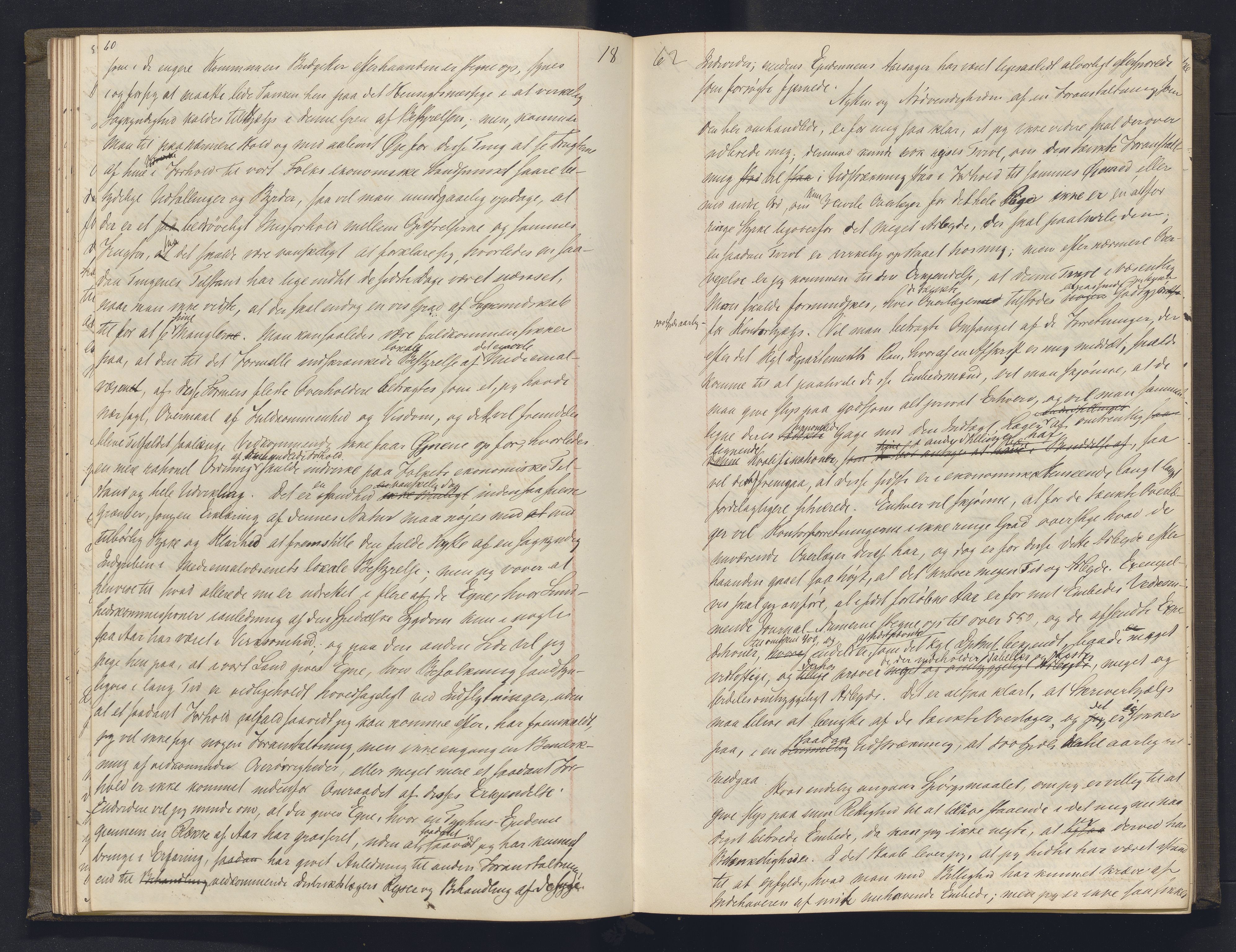 Lepraarkiver - Overlegen for den spedalske sykdom, AV/SAB-A-61001/B.b/L0003: Kopibok, 1862-1865, p. 60-61