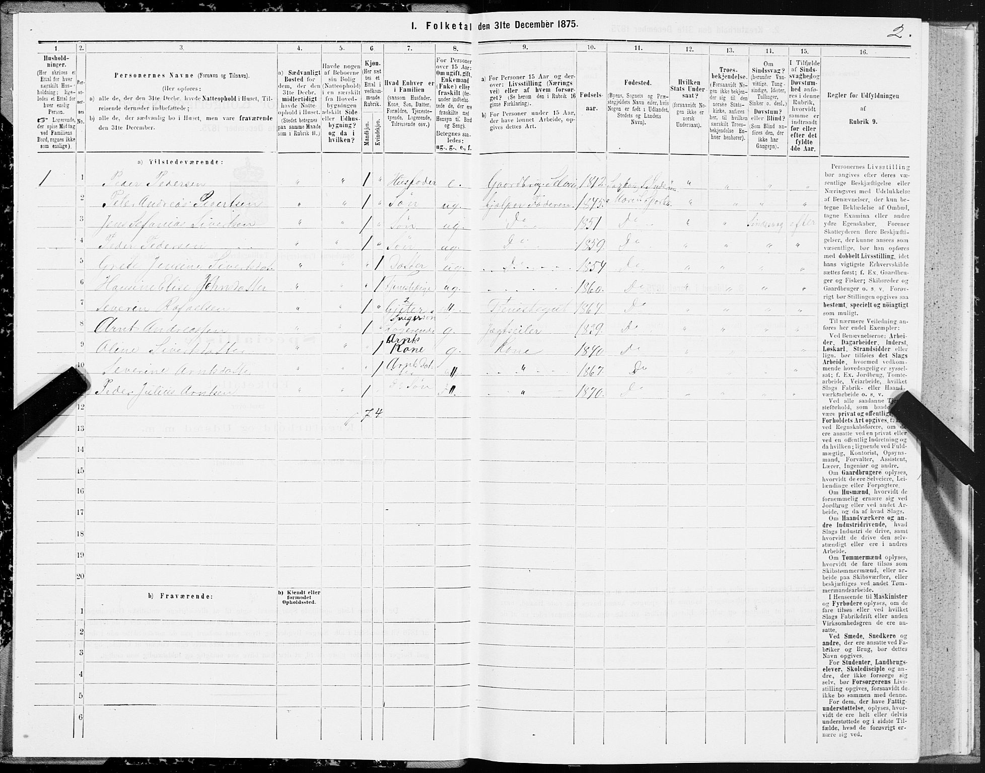 SAT, 1875 census for 1731P Sparbu, 1875, p. 1002