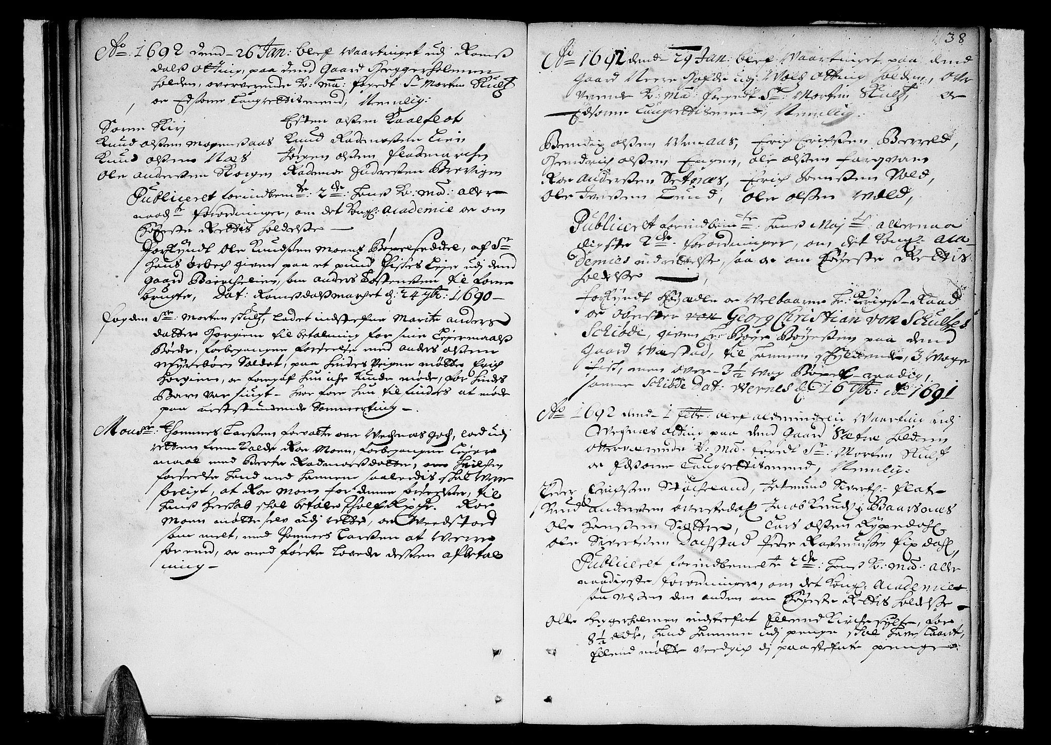 Romsdal sorenskriveri, SAT/A-4149/1/1/1A/L0002: Tingbok, 1690-1693, p. 37b-38a