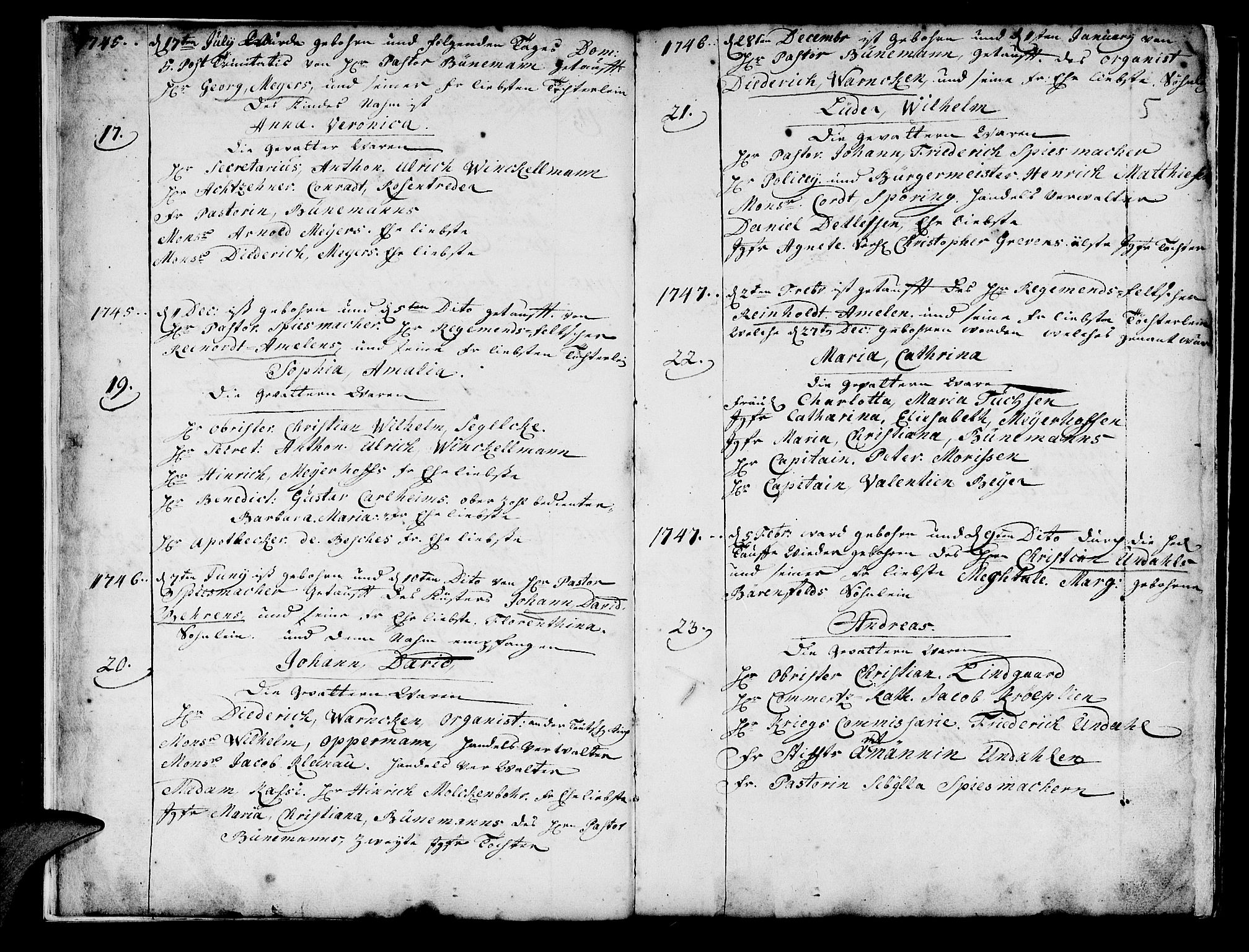 Mariakirken Sokneprestembete, AV/SAB-A-76901/H/Haa/L0001: Parish register (official) no. A 1, 1740-1784, p. 5