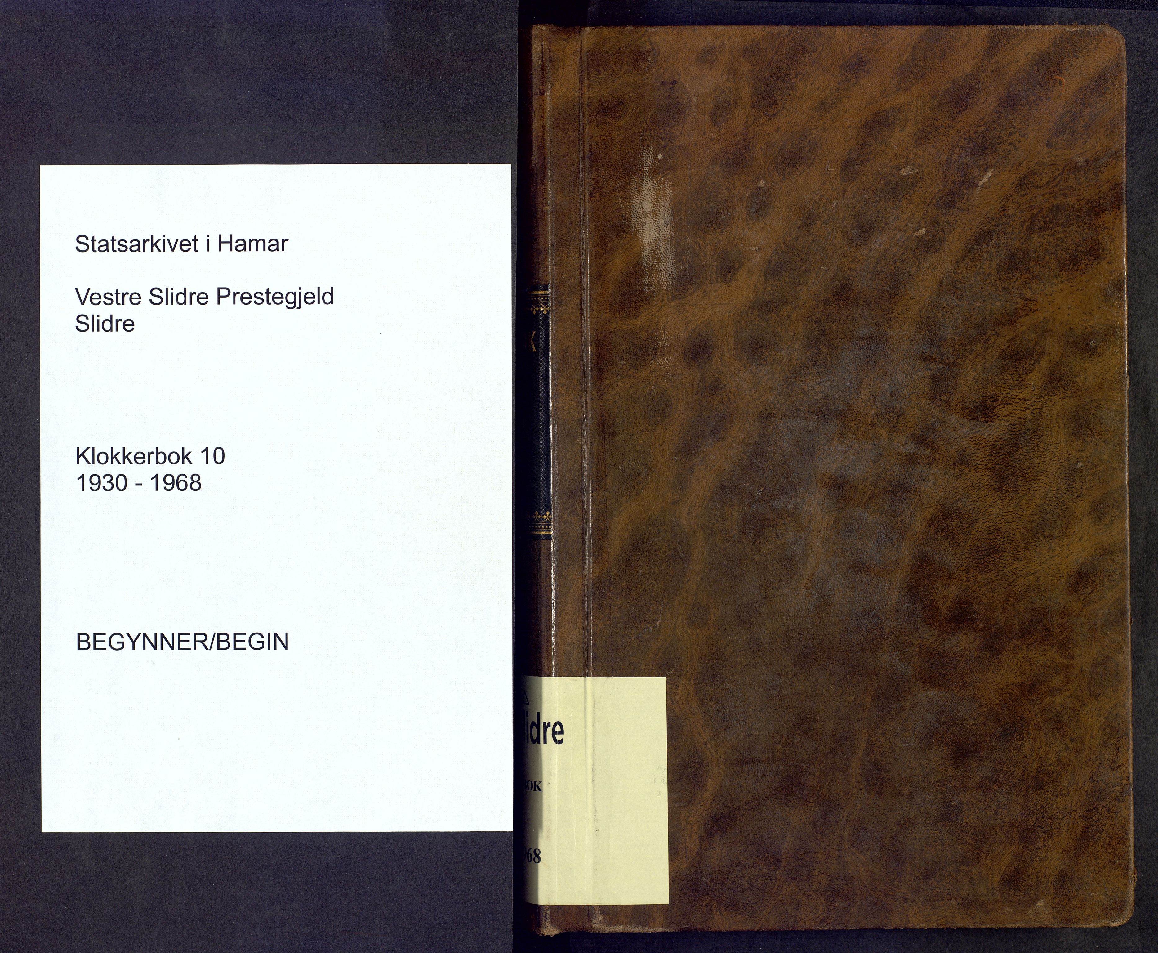 Vestre Slidre prestekontor, SAH/PREST-136/H/Ha/Hab/L0010: Parish register (copy) no. 10, 1930-1968