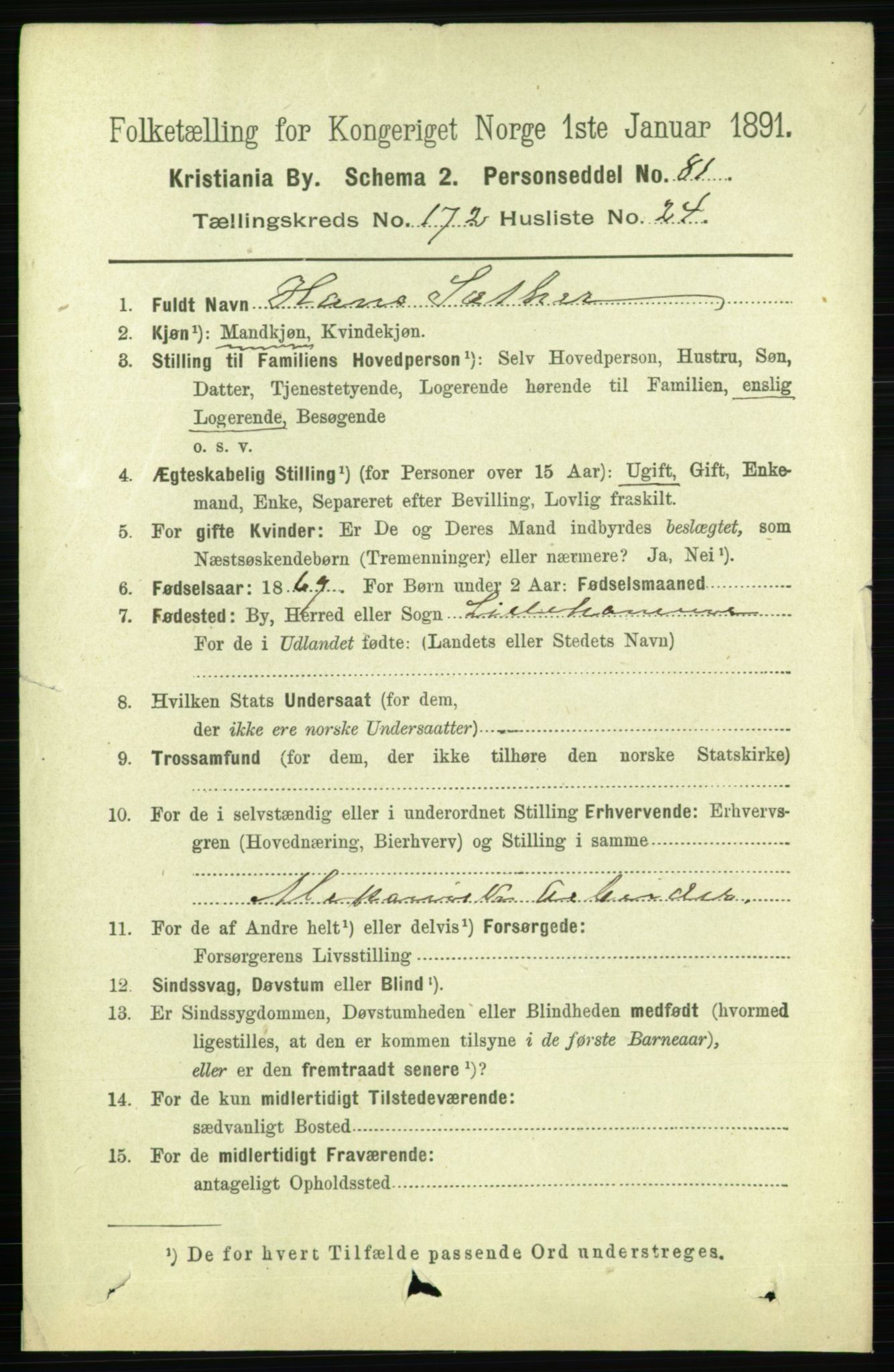 RA, 1891 census for 0301 Kristiania, 1891, p. 102717