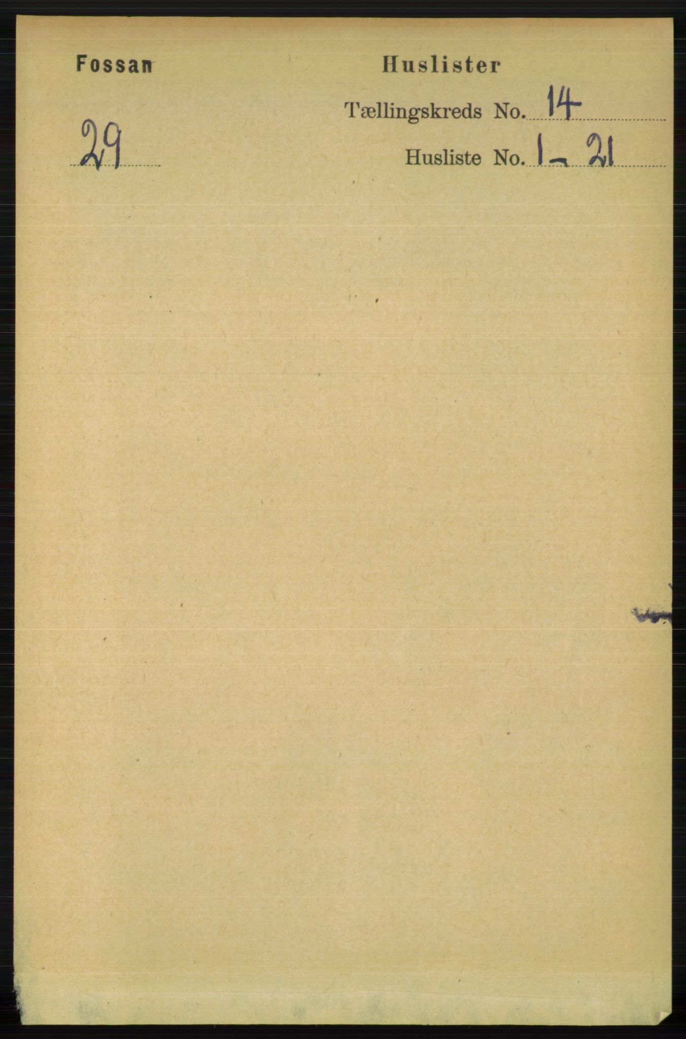 RA, 1891 census for 1129 Forsand, 1891, p. 2196