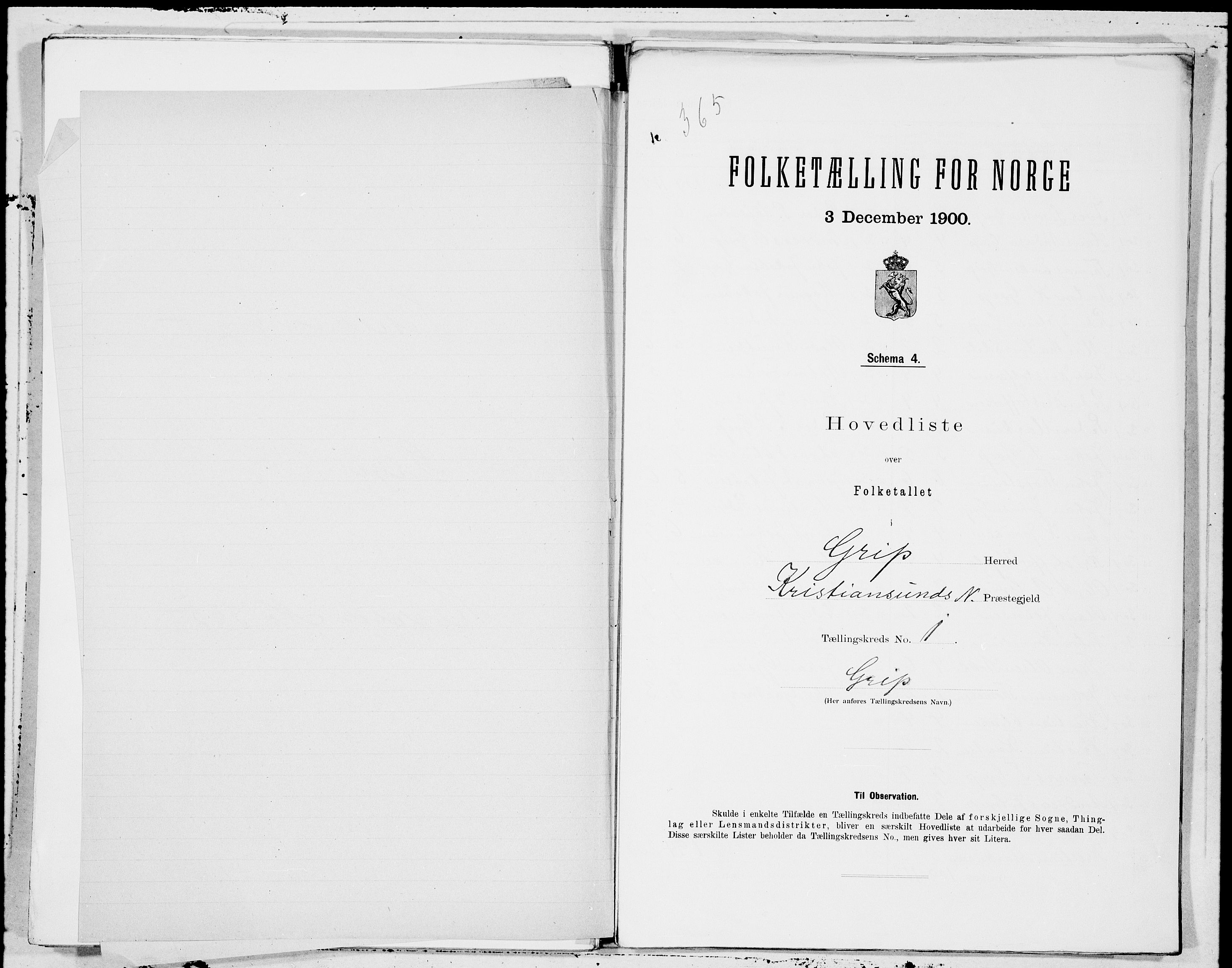 SAT, 1900 census for Grip, 1900, p. 2