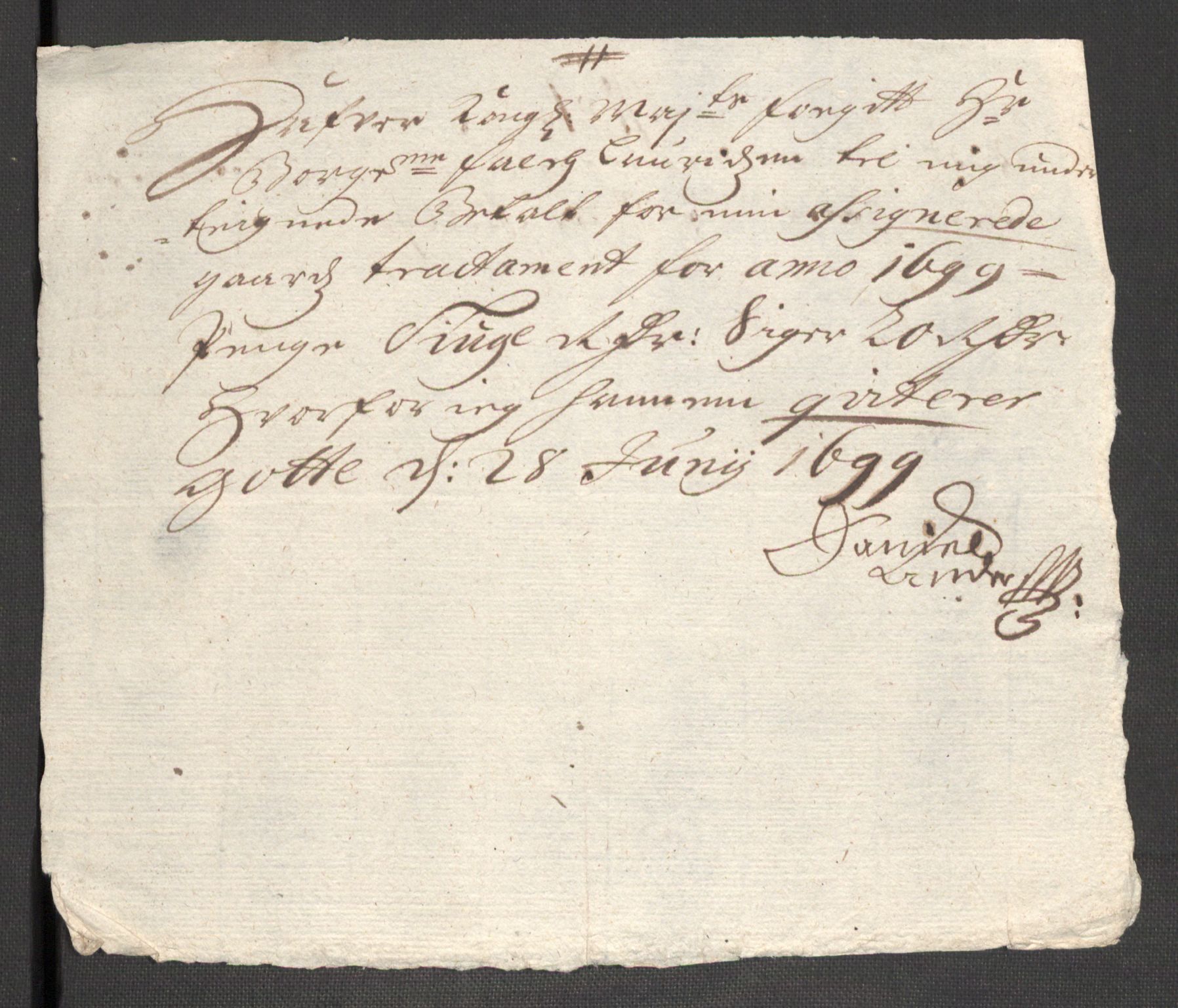 Rentekammeret inntil 1814, Reviderte regnskaper, Fogderegnskap, AV/RA-EA-4092/R48/L2978: Fogderegnskap Sunnhordland og Hardanger, 1699, p. 370