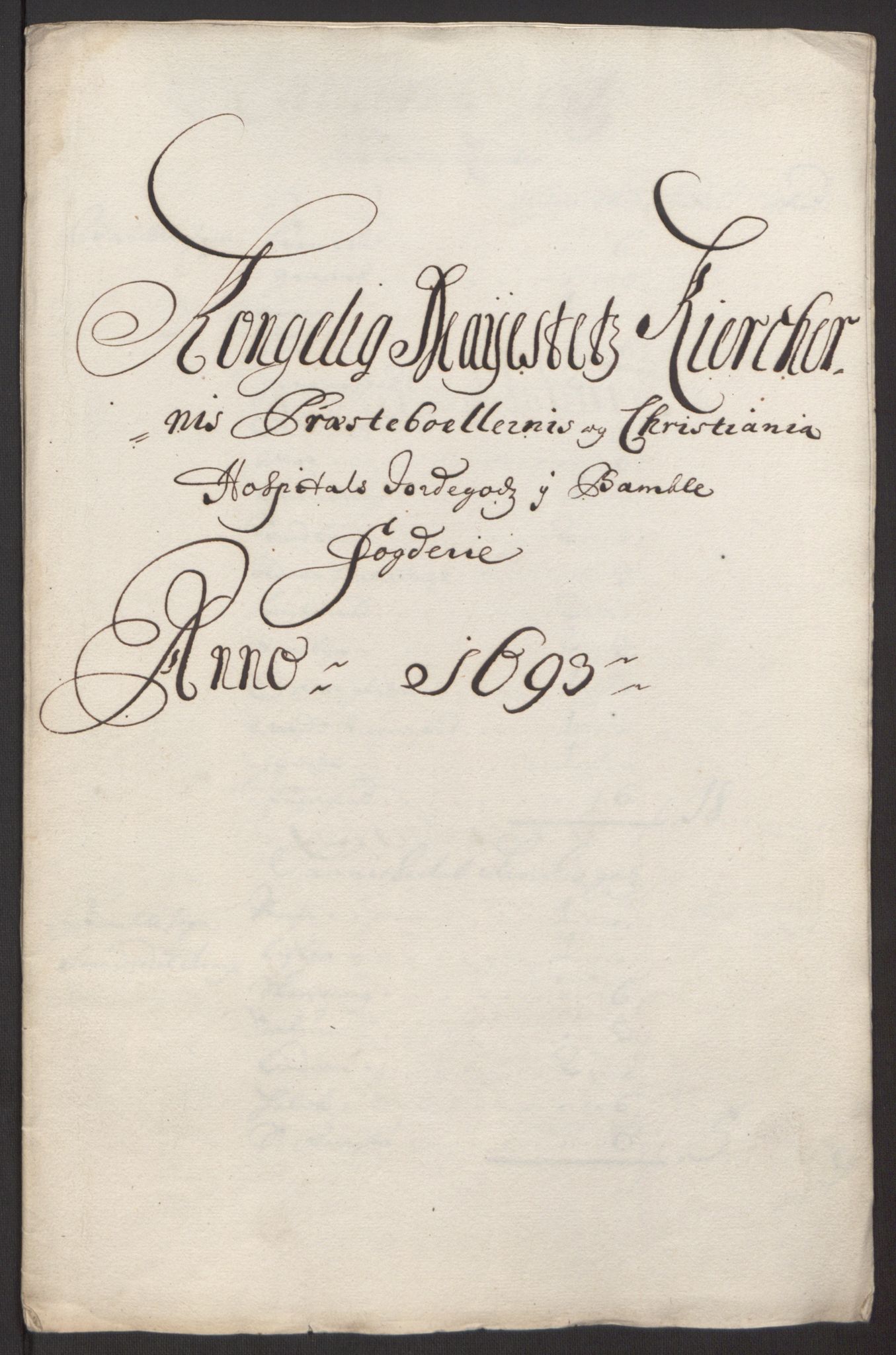 Rentekammeret inntil 1814, Reviderte regnskaper, Fogderegnskap, RA/EA-4092/R34/L2052: Fogderegnskap Bamble, 1692-1693, p. 360