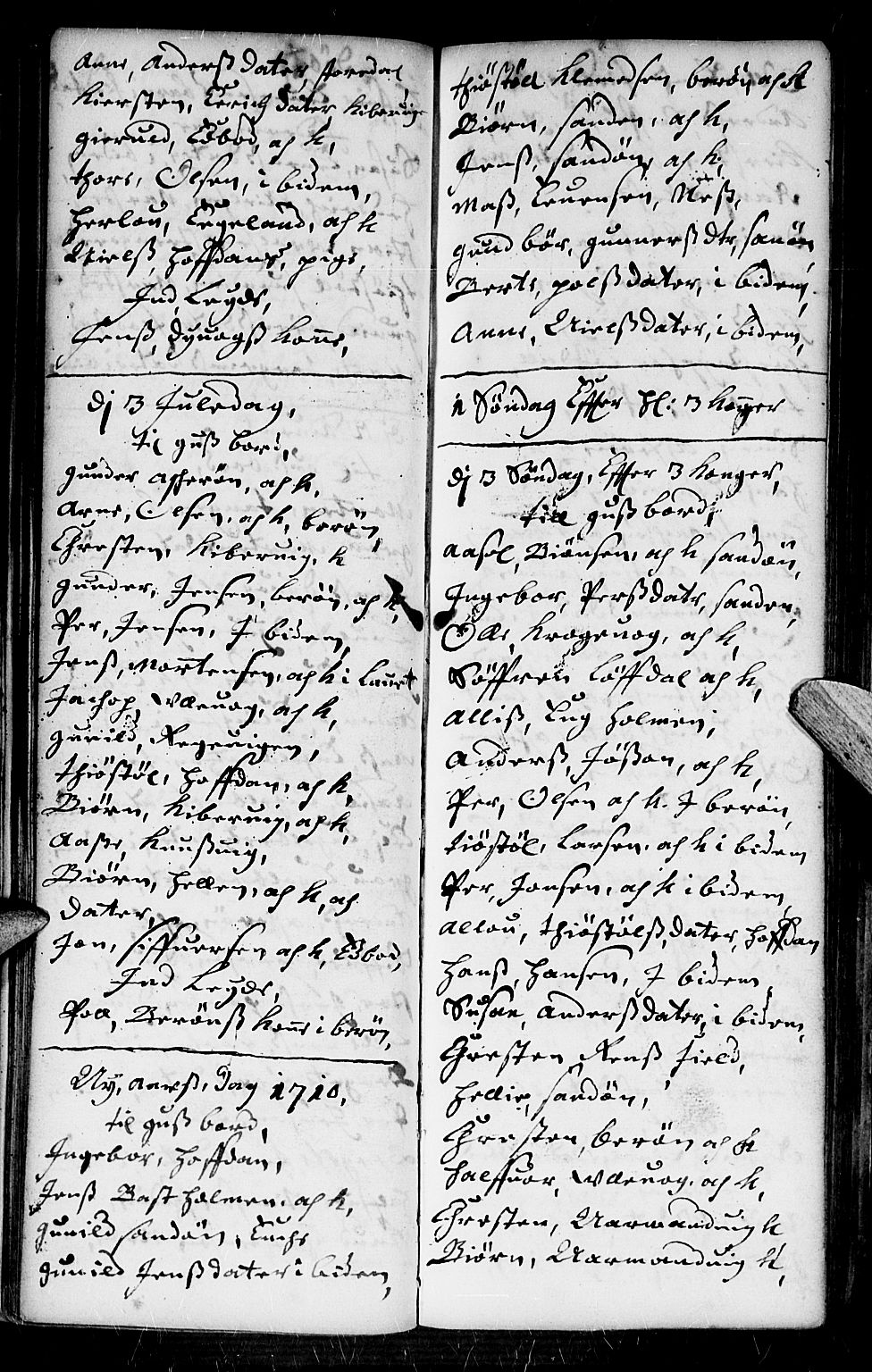 Dypvåg sokneprestkontor, AV/SAK-1111-0007/F/Fb/Fba/L0002: Parish register (copy) no. B 2, 1707-1721, p. 39