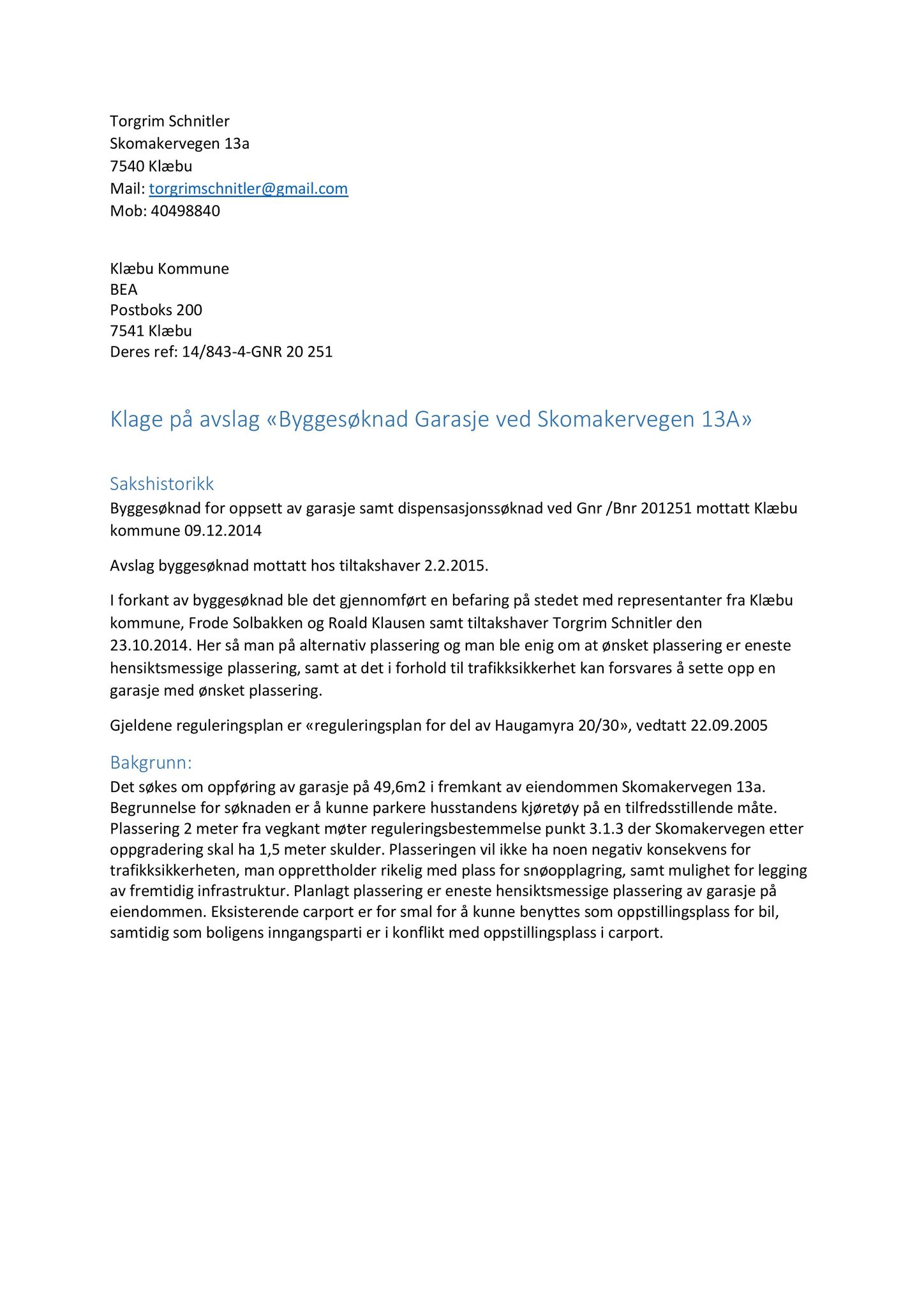 Klæbu Kommune, TRKO/KK/02-FS/L008: Formannsskapet - Møtedokumenter, 2015, p. 1387