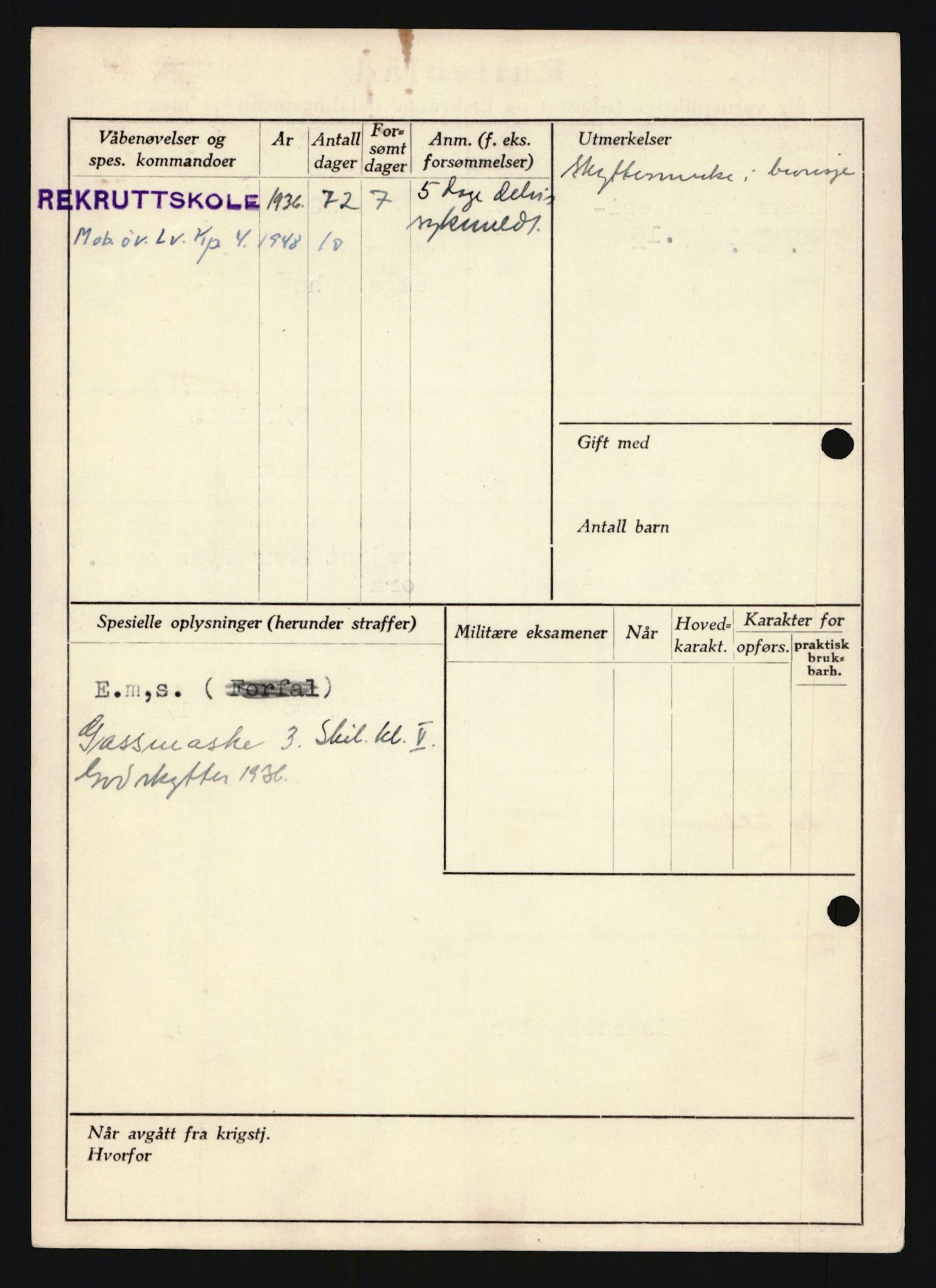 Forsvaret, Troms infanteriregiment nr. 16, AV/RA-RAFA-3146/P/Pa/L0020: Rulleblad for regimentets menige mannskaper, årsklasse 1936, 1936, p. 266