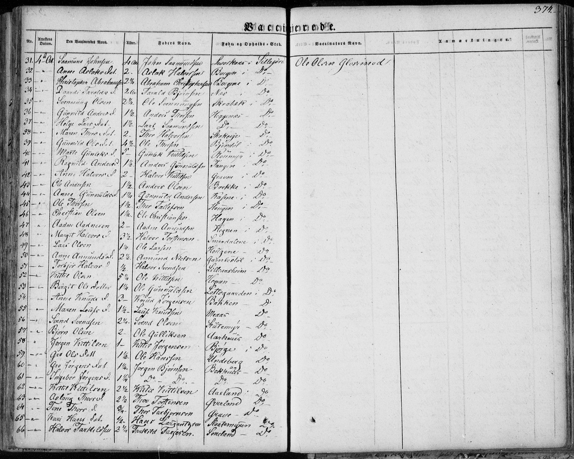 Seljord kirkebøker, SAKO/A-20/F/Fa/L0011: Parish register (official) no. I 11, 1831-1849, p. 374
