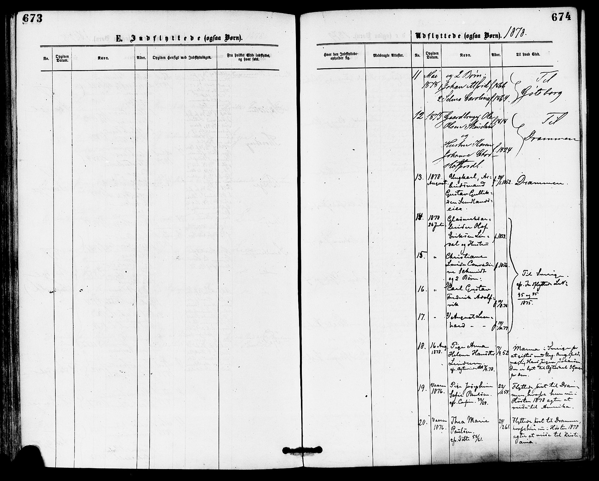 Skoger kirkebøker, SAKO/A-59/F/Fa/L0005: Parish register (official) no. I 5, 1873-1884, p. 673-674