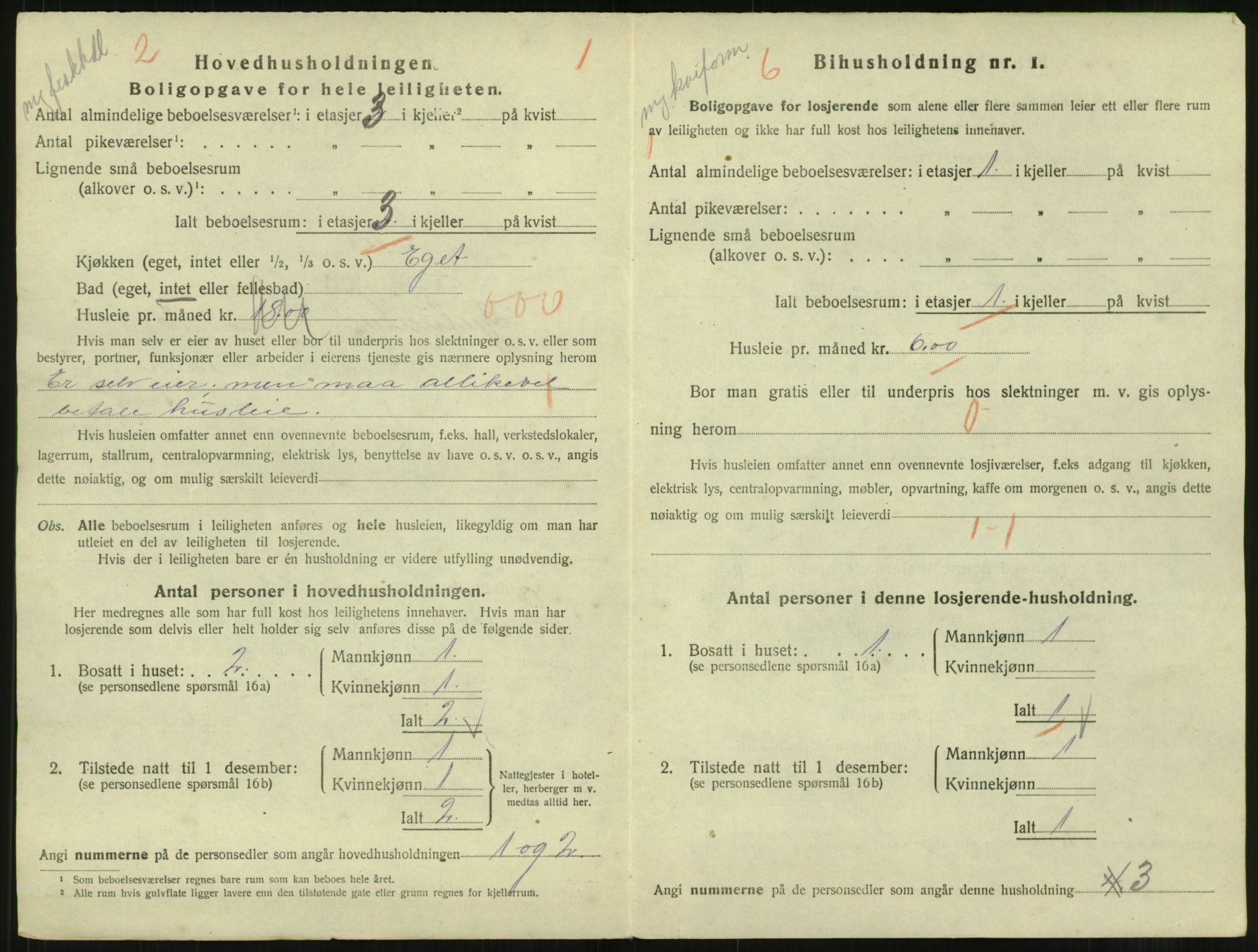 SAT, 1920 census for Trondheim, 1920, p. 12871