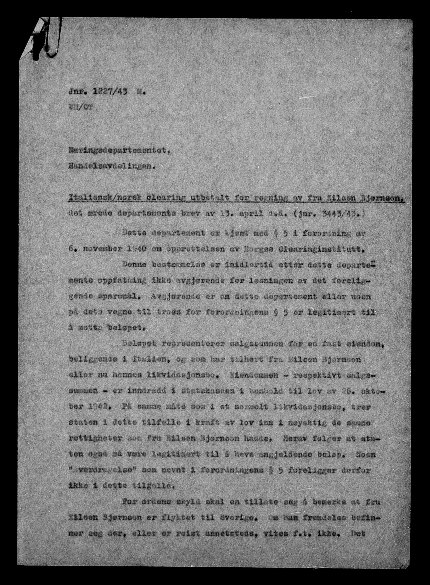 Justisdepartementet, Tilbakeføringskontoret for inndratte formuer, AV/RA-S-1564/H/Hc/Hcc/L0925: --, 1945-1947, p. 527