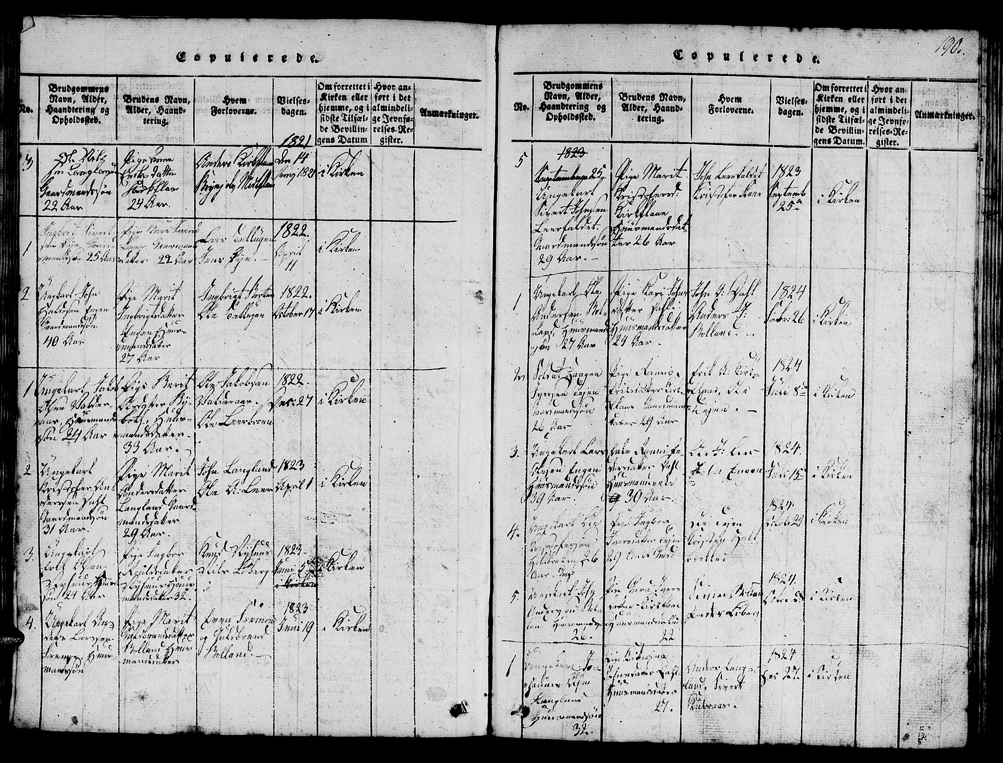 Ministerialprotokoller, klokkerbøker og fødselsregistre - Sør-Trøndelag, SAT/A-1456/693/L1121: Parish register (copy) no. 693C02, 1816-1869, p. 190