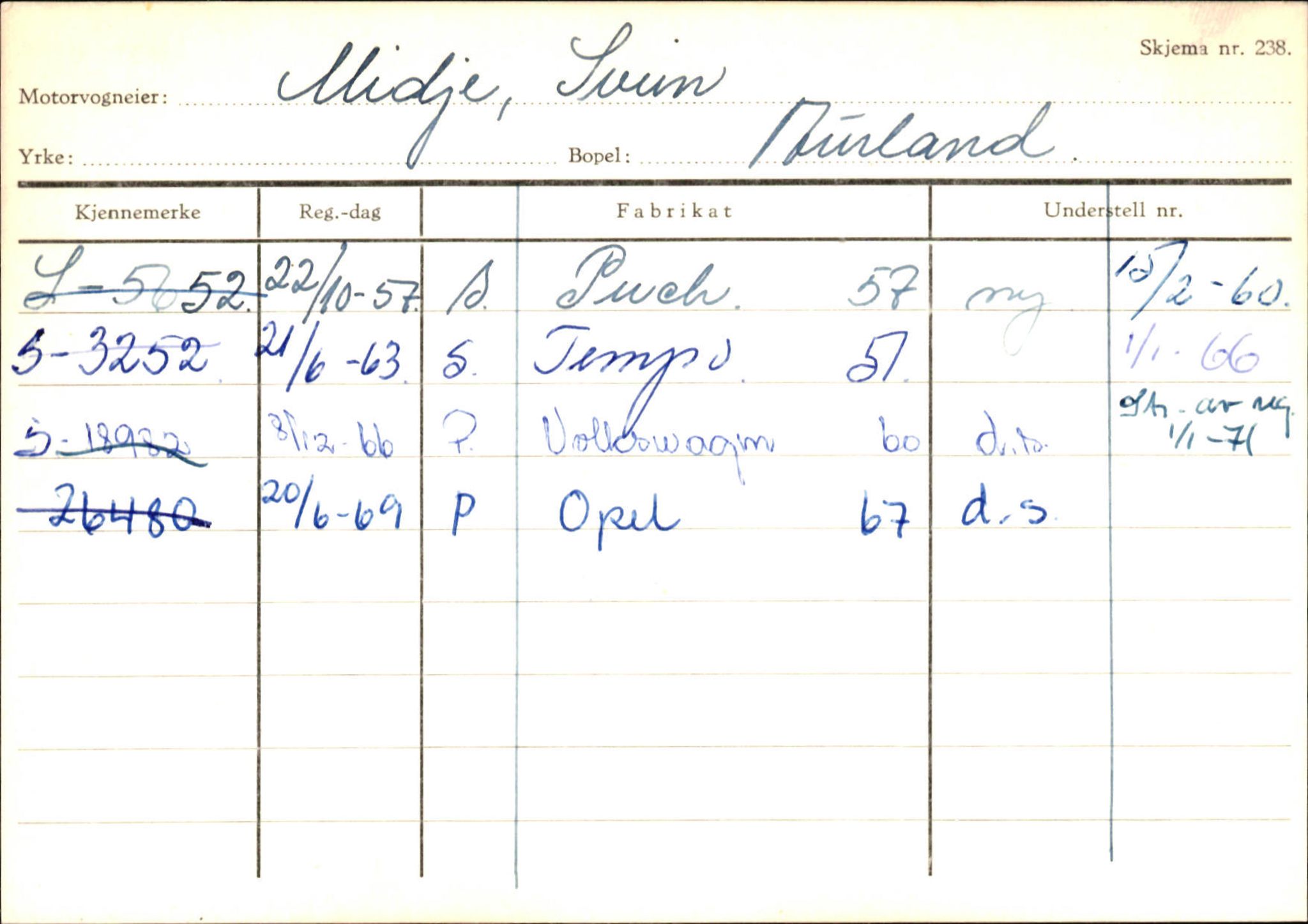 Statens vegvesen, Sogn og Fjordane vegkontor, AV/SAB-A-5301/4/F/L0125: Eigarregister Sogndal V-Å. Aurland A-Å. Fjaler A-N, 1945-1975, p. 887