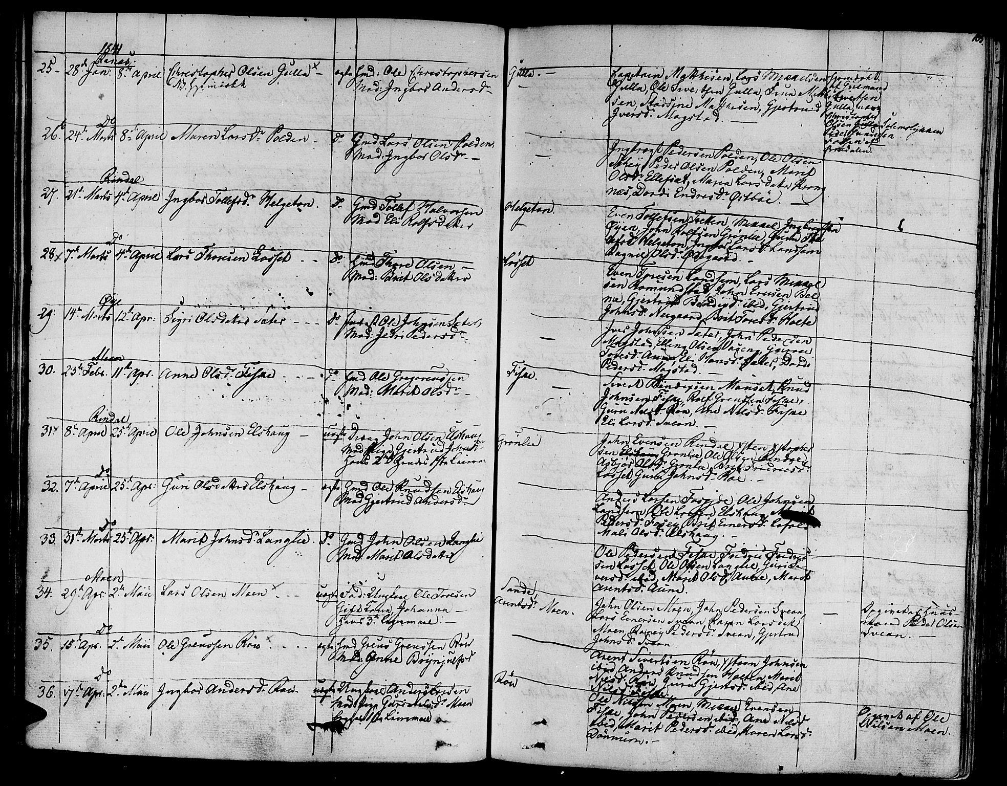 Ministerialprotokoller, klokkerbøker og fødselsregistre - Møre og Romsdal, AV/SAT-A-1454/595/L1042: Parish register (official) no. 595A04, 1829-1843, p. 105