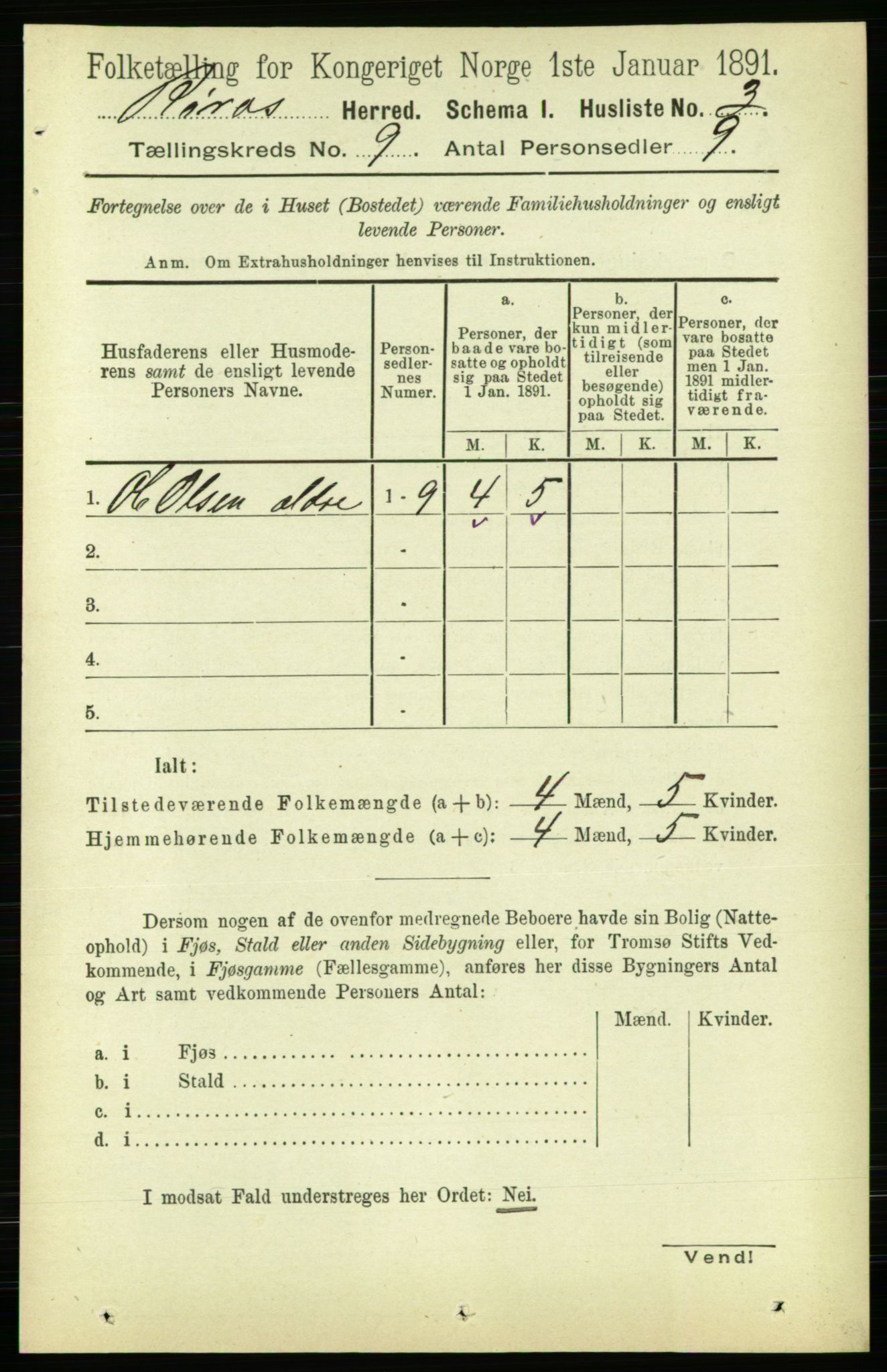 RA, 1891 census for 1640 Røros, 1891, p. 1791