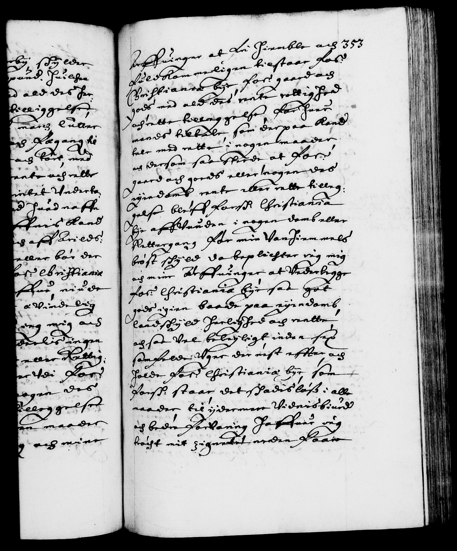 Danske Kanselli 1572-1799, RA/EA-3023/F/Fc/Fca/Fcaa/L0007: Norske registre (mikrofilm), 1648-1650, p. 353a