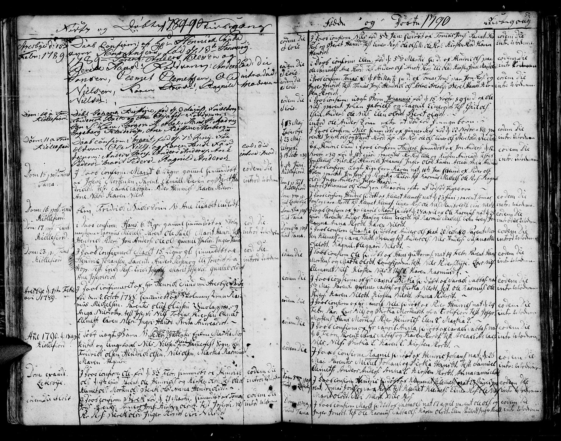 Lebesby sokneprestkontor, SATØ/S-1353/H/Ha/L0001kirke: Parish register (official) no. 1, 1751-1816, p. 50