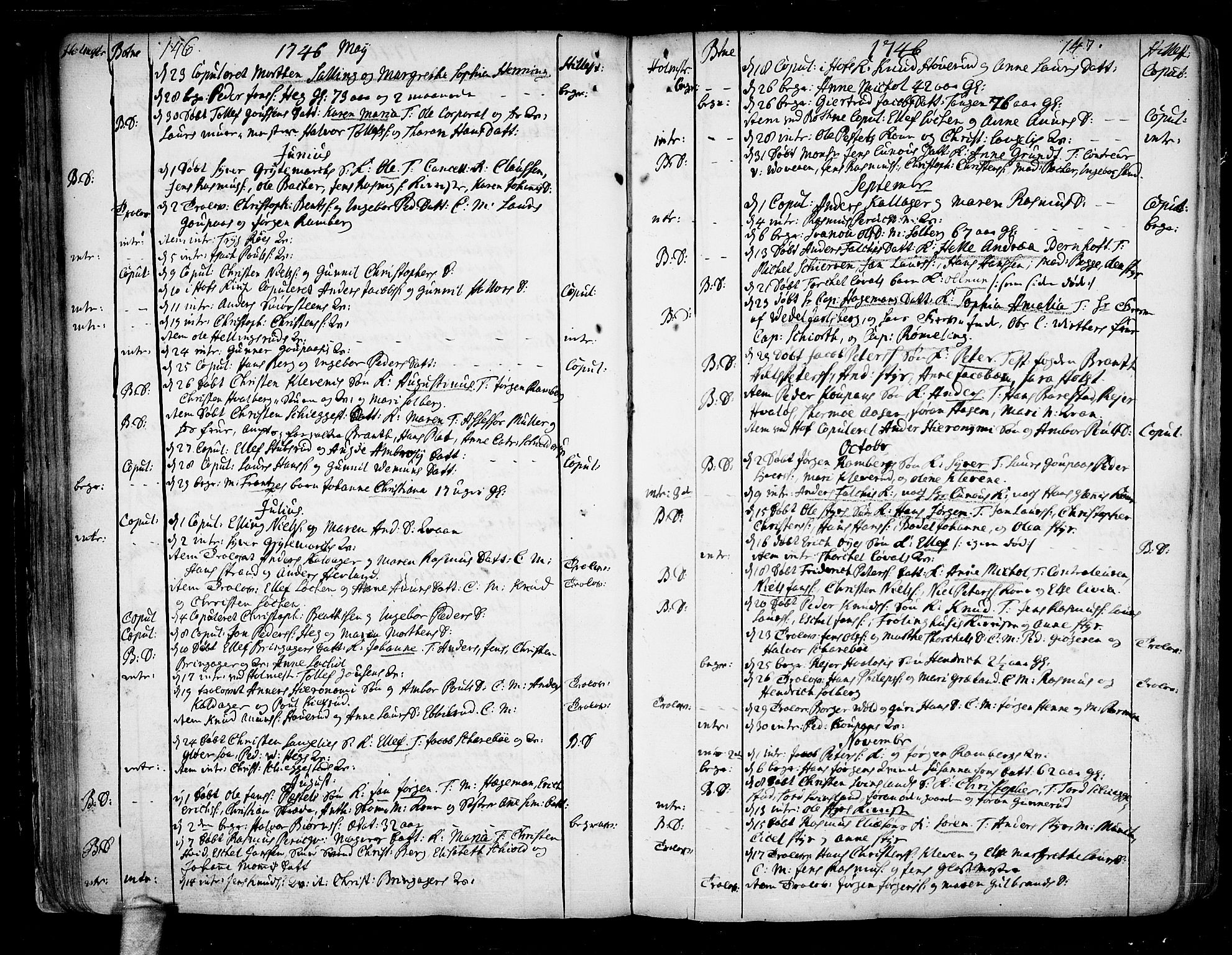 Botne kirkebøker, SAKO/A-340/F/Fa/L0001a: Parish register (official) no. I 1A, 1707-1778, p. 146-147