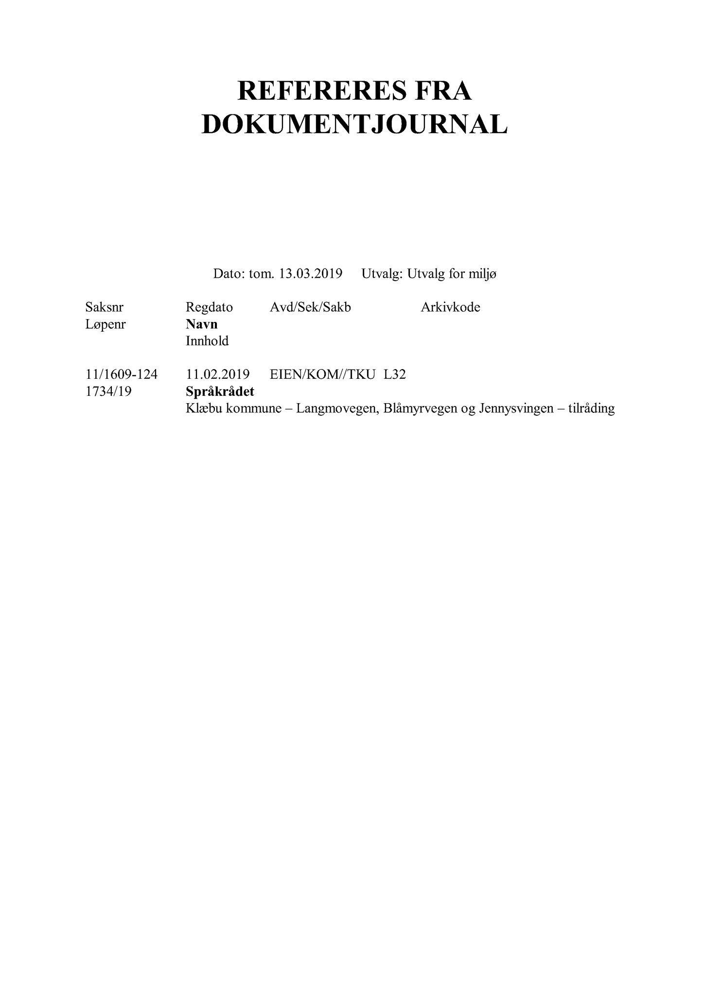 Klæbu Kommune, TRKO/KK/06-UM/L006: Utvalg for miljø - Møtedokumenter 2019, 2019, p. 41