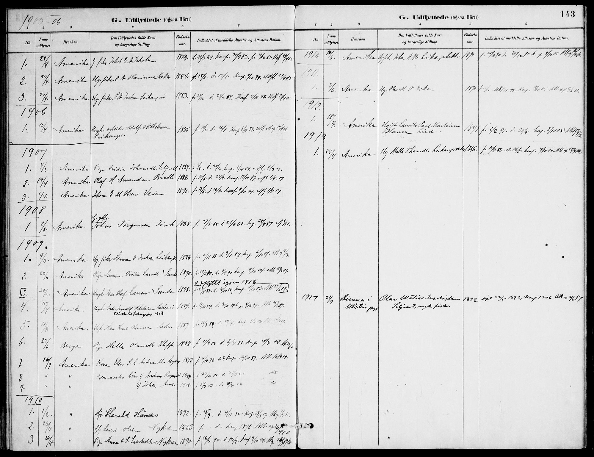 Ministerialprotokoller, klokkerbøker og fødselsregistre - Møre og Romsdal, AV/SAT-A-1454/508/L0095: Parish register (official) no. 508A02, 1887-1920, p. 143