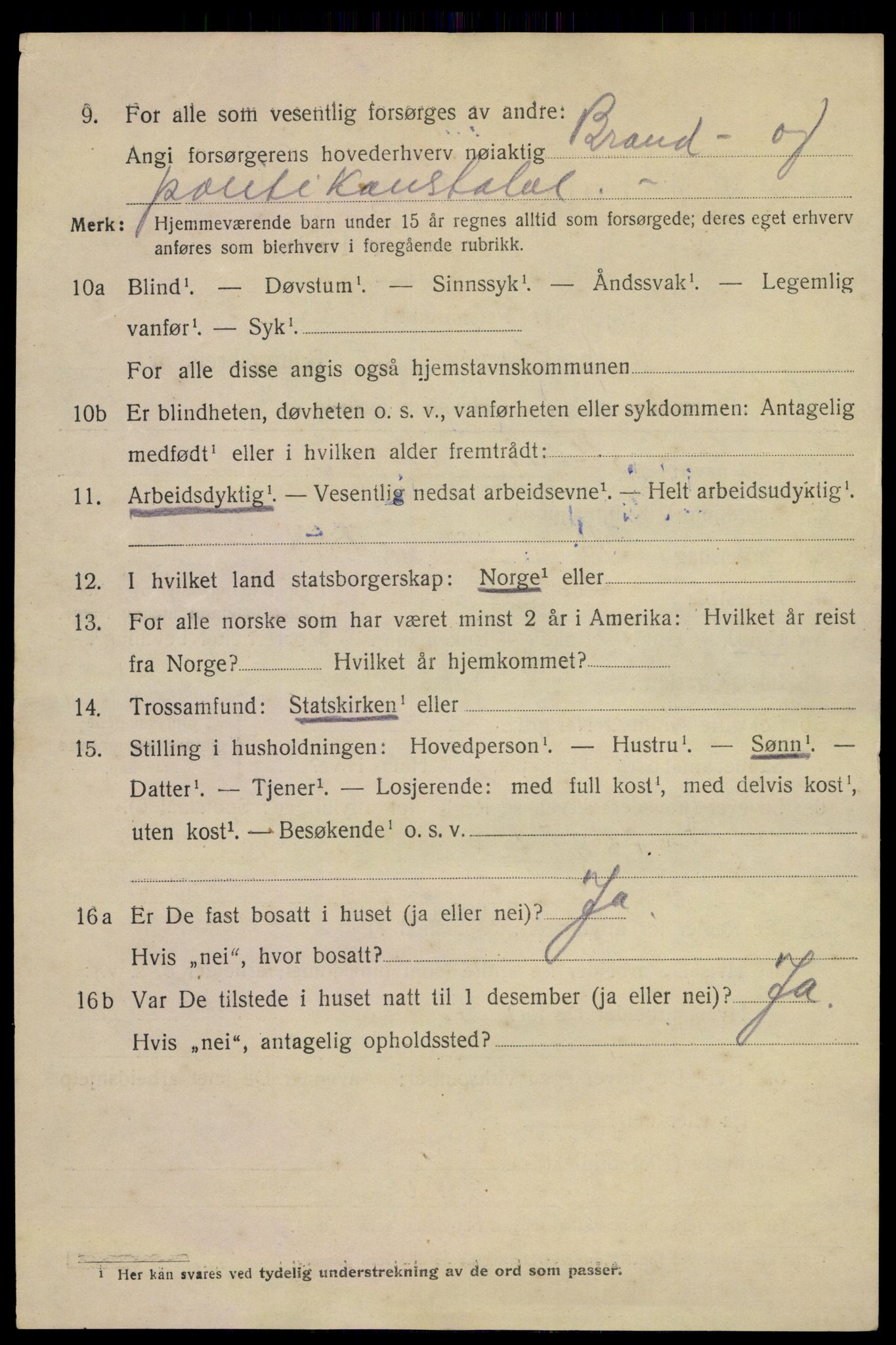 SAKO, 1920 census for Horten, 1920, p. 13464