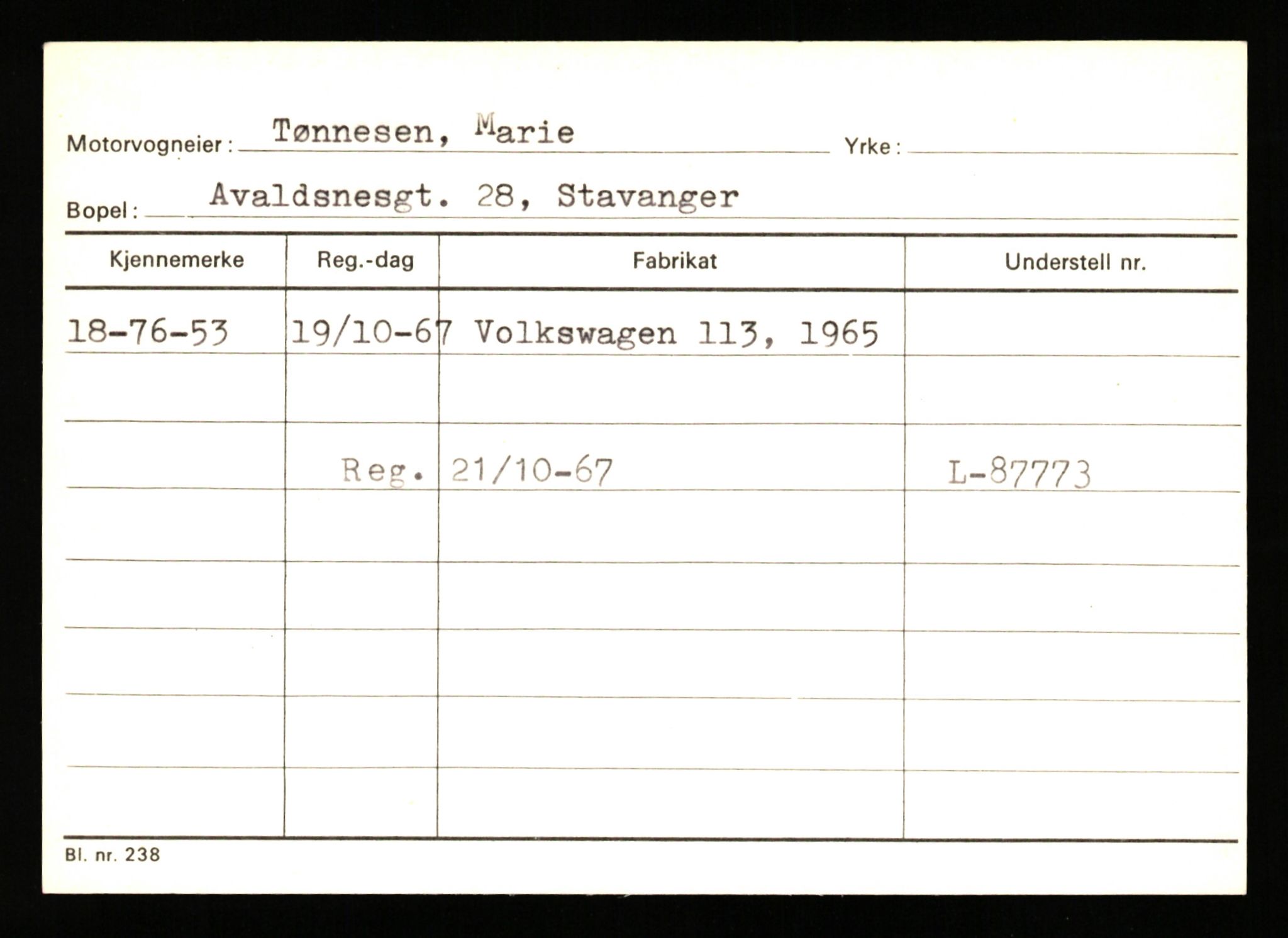 Stavanger trafikkstasjon, AV/SAST-A-101942/0/G/L0010: Registreringsnummer: 130000 - 239953, 1930-1971, p. 2063