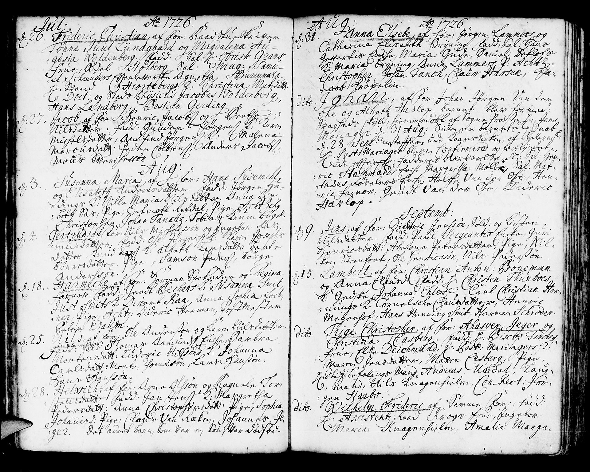 Korskirken sokneprestembete, AV/SAB-A-76101/H/Haa/L0004: Parish register (official) no. A 4, 1720-1750, p. 65
