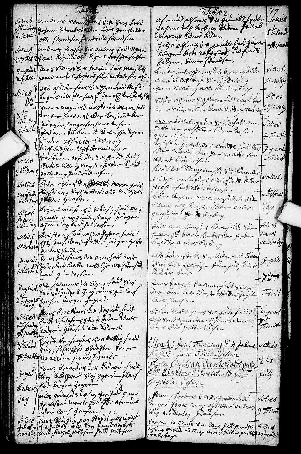 Skjeberg prestekontor Kirkebøker, AV/SAO-A-10923/F/Fa/L0001: Parish register (official) no. I 1, 1702-1725, p. 77