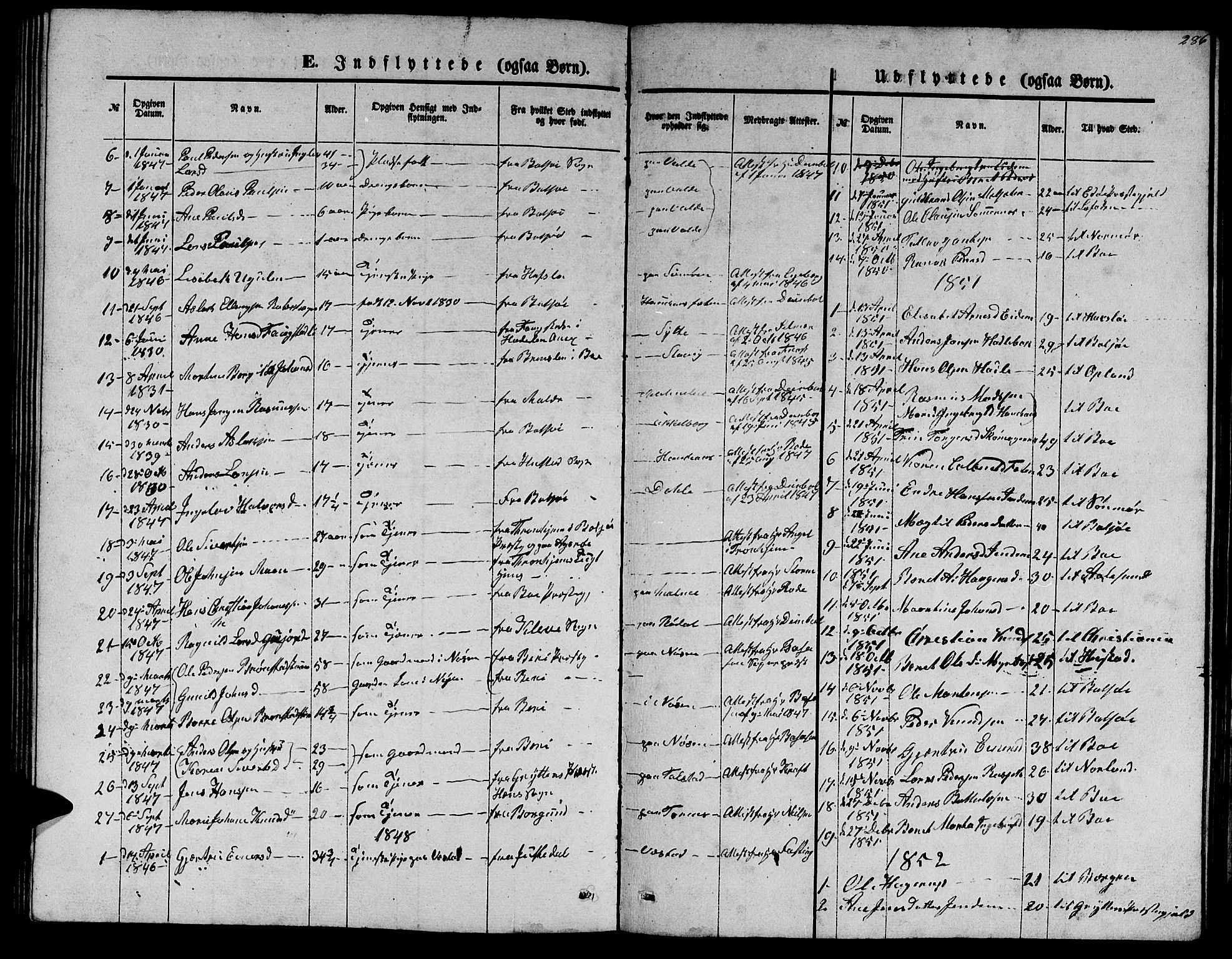 Ministerialprotokoller, klokkerbøker og fødselsregistre - Møre og Romsdal, SAT/A-1454/565/L0753: Parish register (copy) no. 565C02, 1845-1870, p. 285