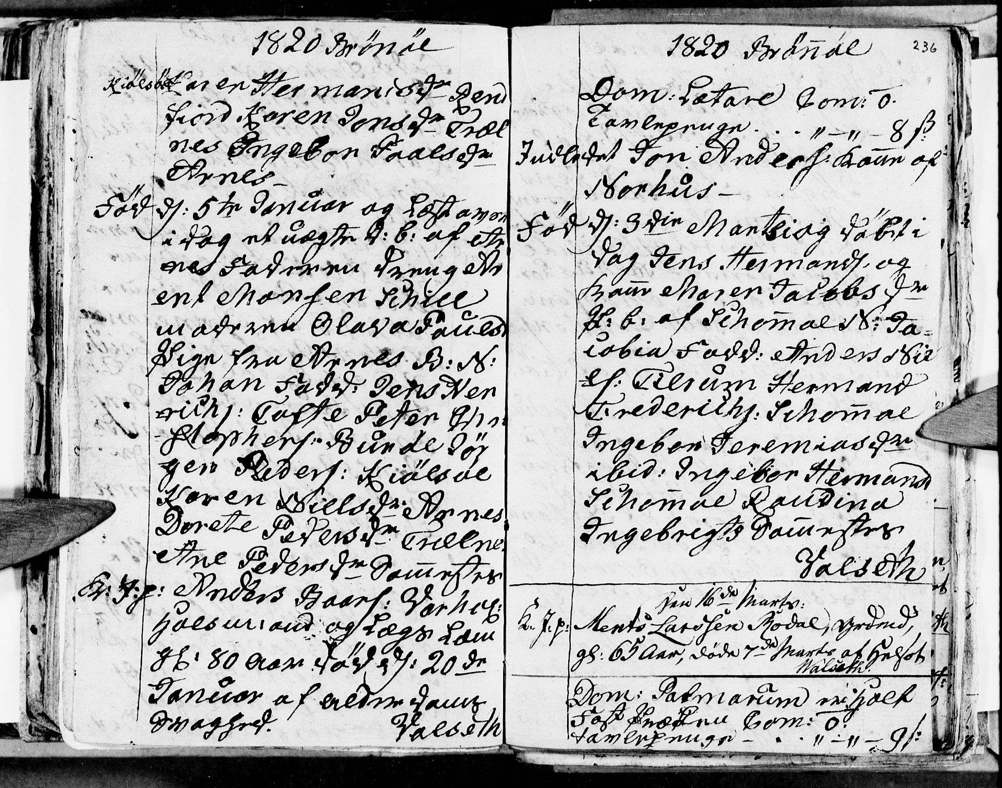 Ministerialprotokoller, klokkerbøker og fødselsregistre - Nordland, AV/SAT-A-1459/813/L0209: Parish register (copy) no. 813C01, 1803-1821, p. 236