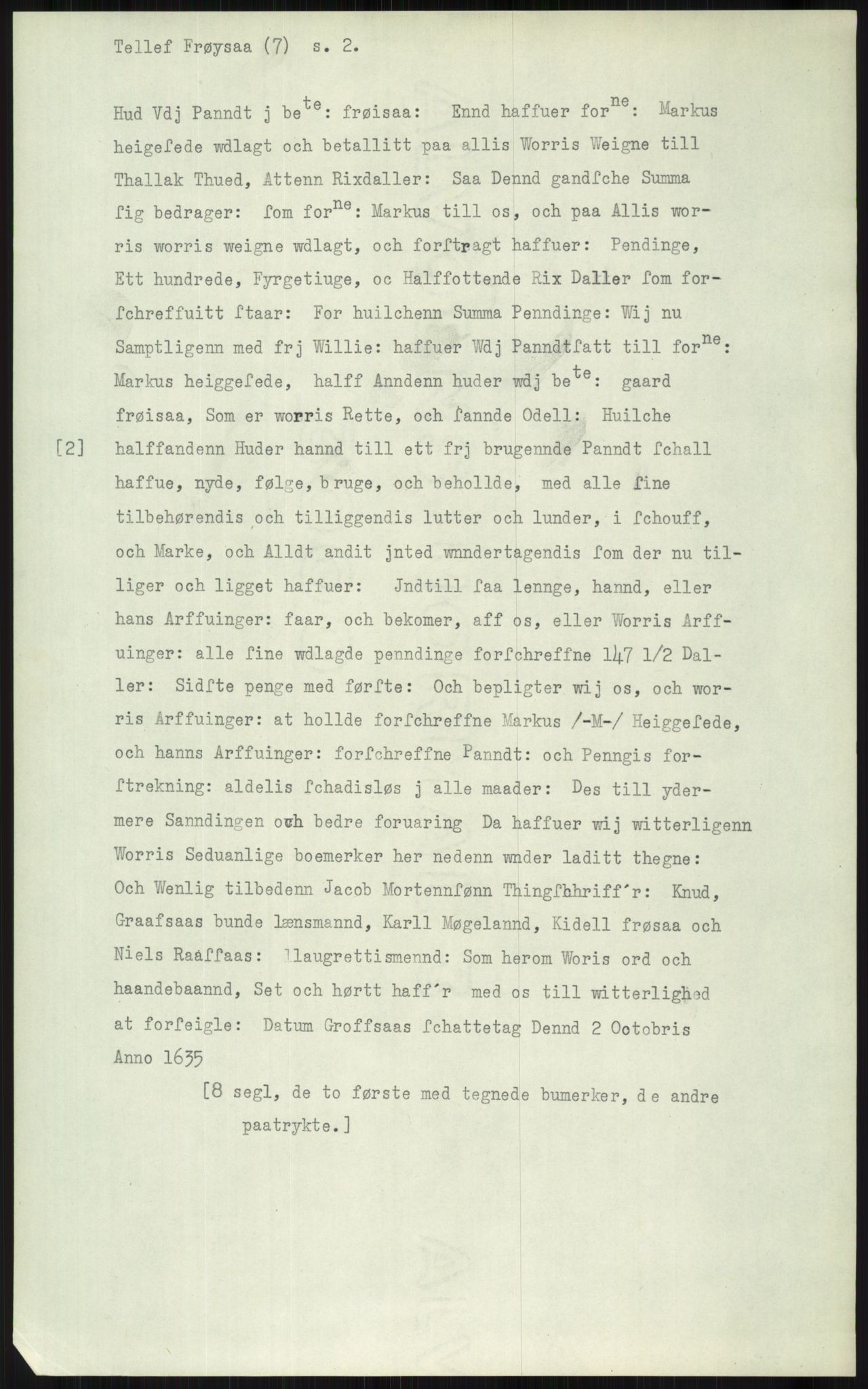 Samlinger til kildeutgivelse, Diplomavskriftsamlingen, AV/RA-EA-4053/H/Ha, p. 2254