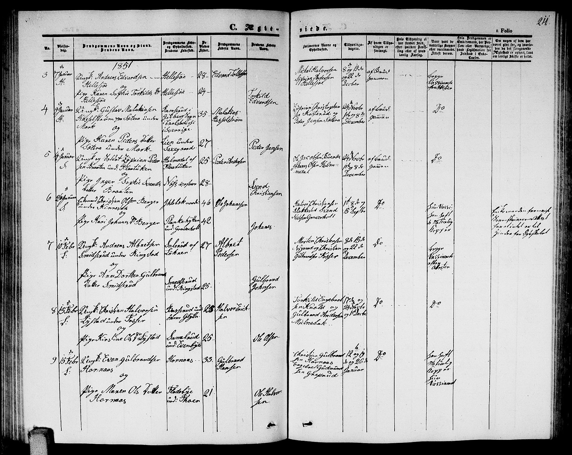 Høland prestekontor Kirkebøker, AV/SAO-A-10346a/G/Ga/L0003: Parish register (copy) no. I 3, 1846-1853, p. 211