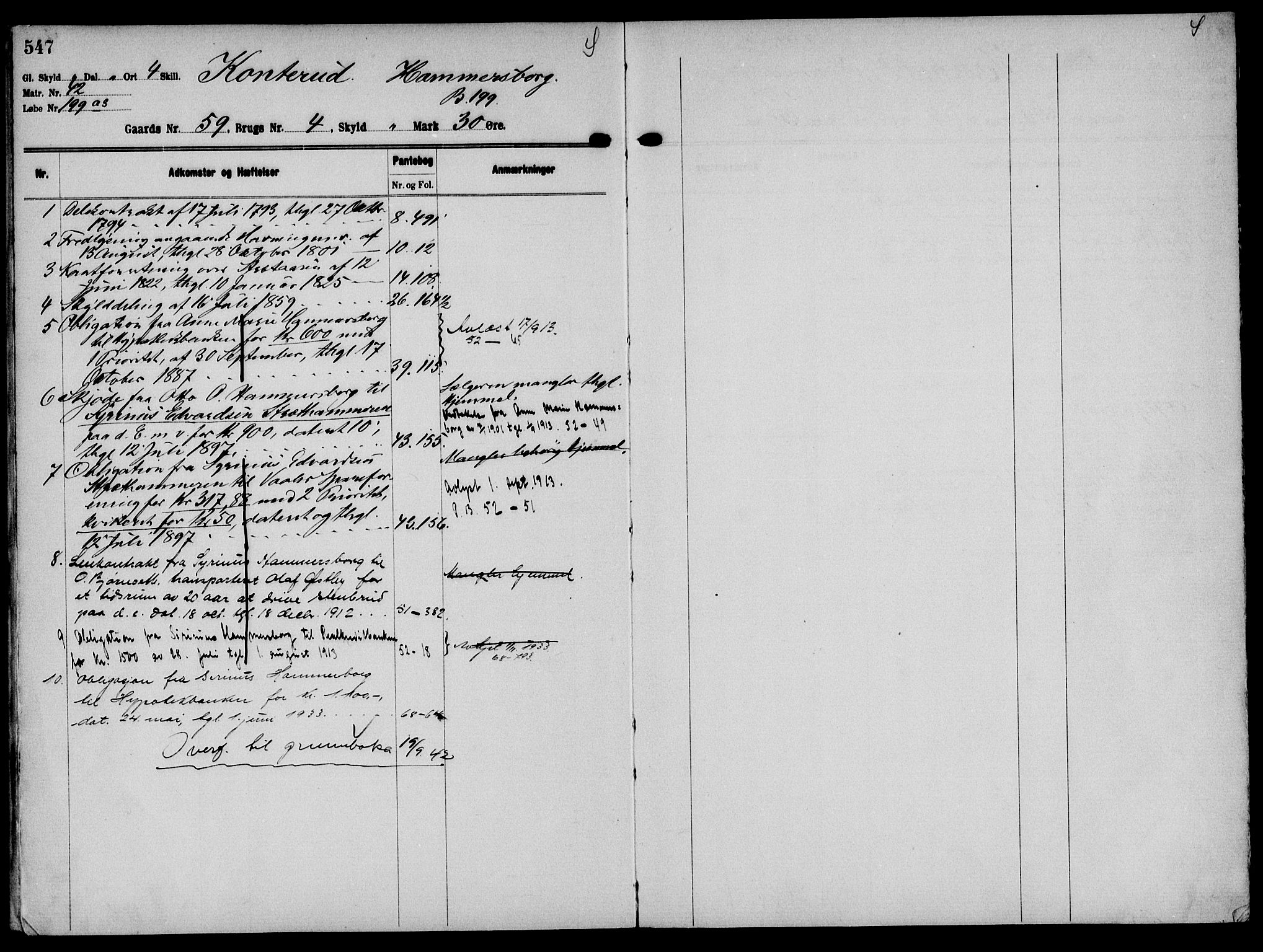 Solør tingrett, AV/SAH-TING-008/H/Ha/Hak/L0004: Mortgage register no. IV, 1900-1935, p. 547