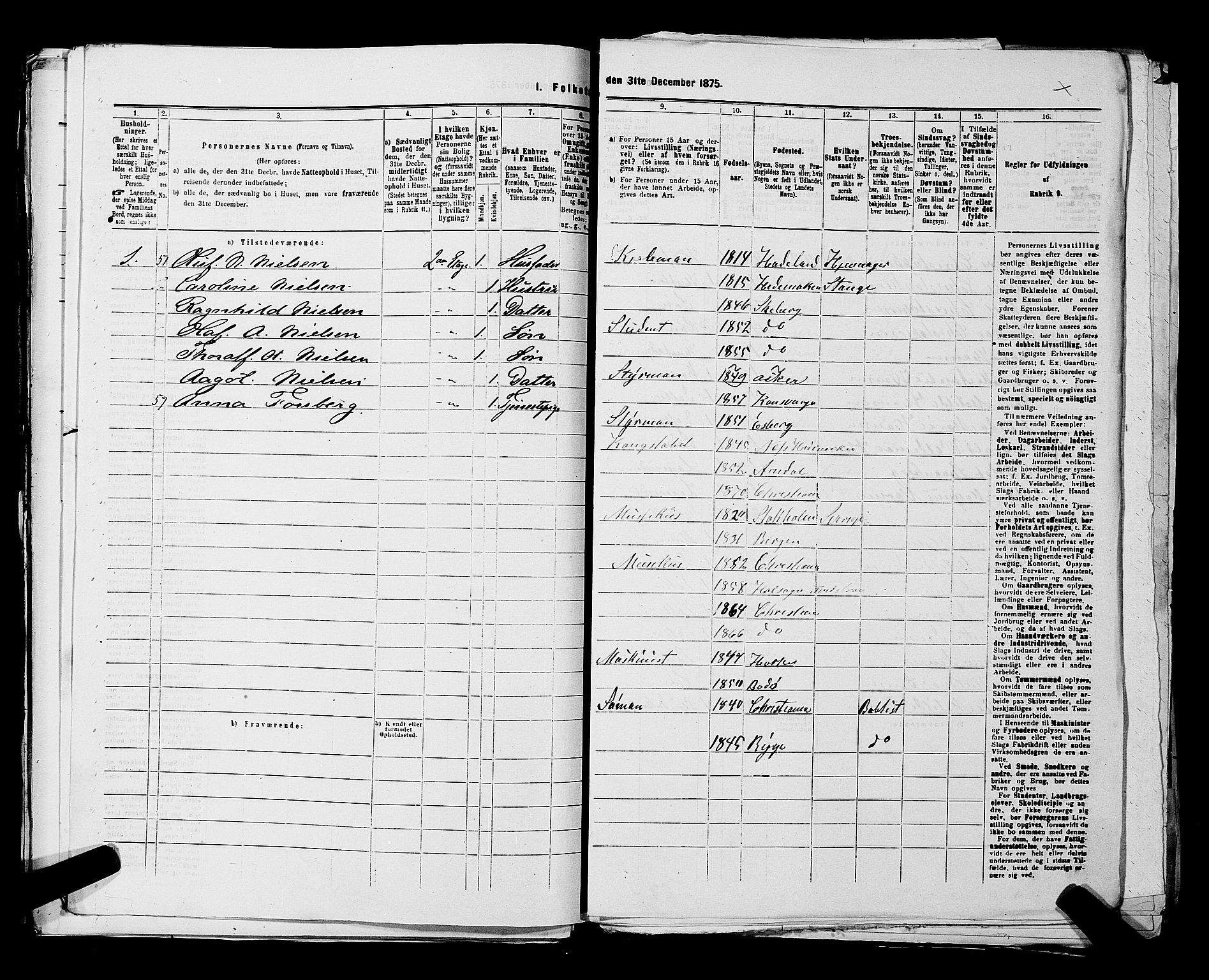 RA, 1875 census for 0301 Kristiania, 1875, p. 8129