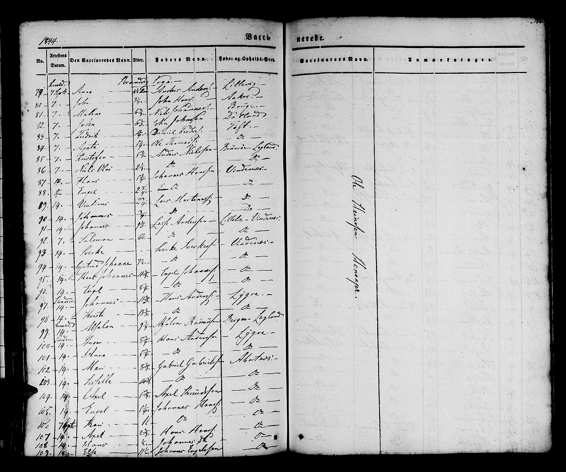 Os sokneprestembete, AV/SAB-A-99929: Parish register (official) no. A 15, 1839-1851, p. 386