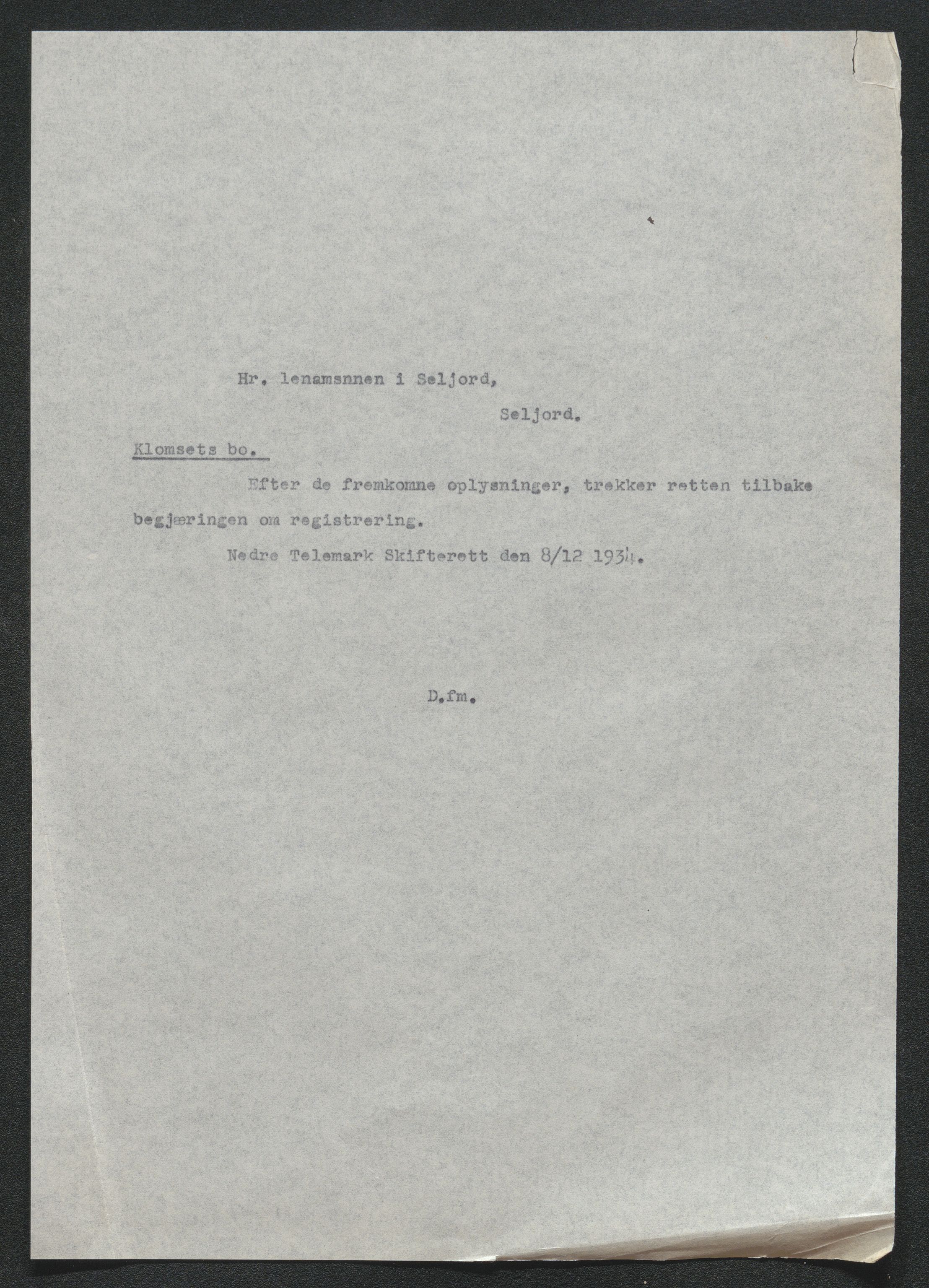 Nedre Telemark sorenskriveri, SAKO/A-135/H/Ha/Hab/L0008: Dødsfallsfortegnelser
, 1931-1935, p. 1168