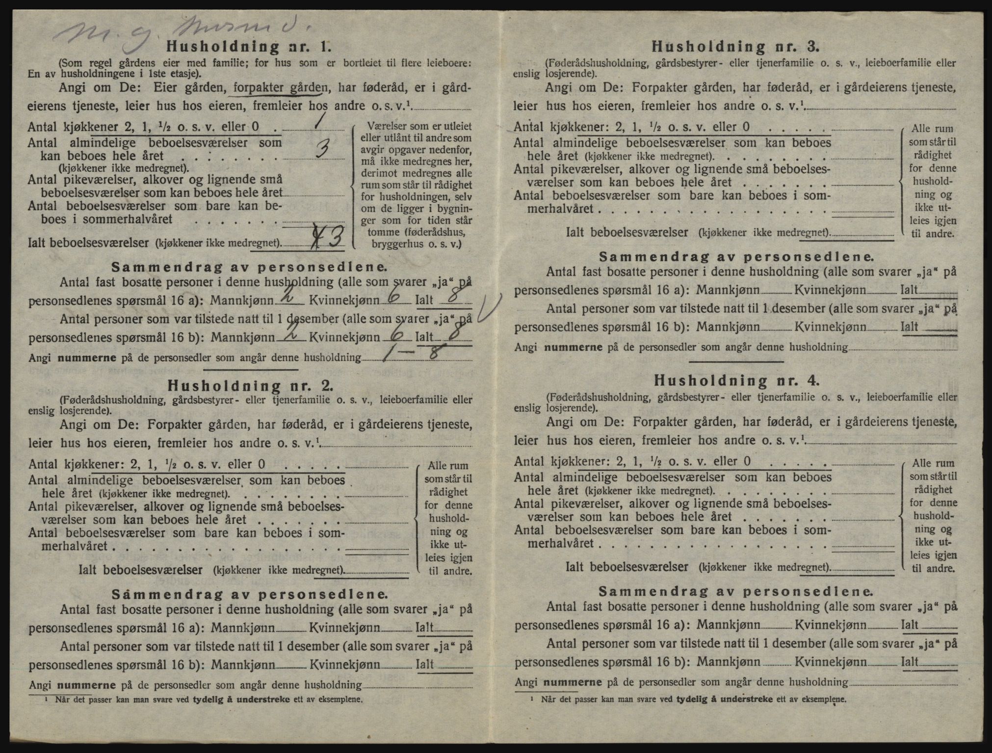 SAO, 1920 census for Aremark, 1920, p. 272