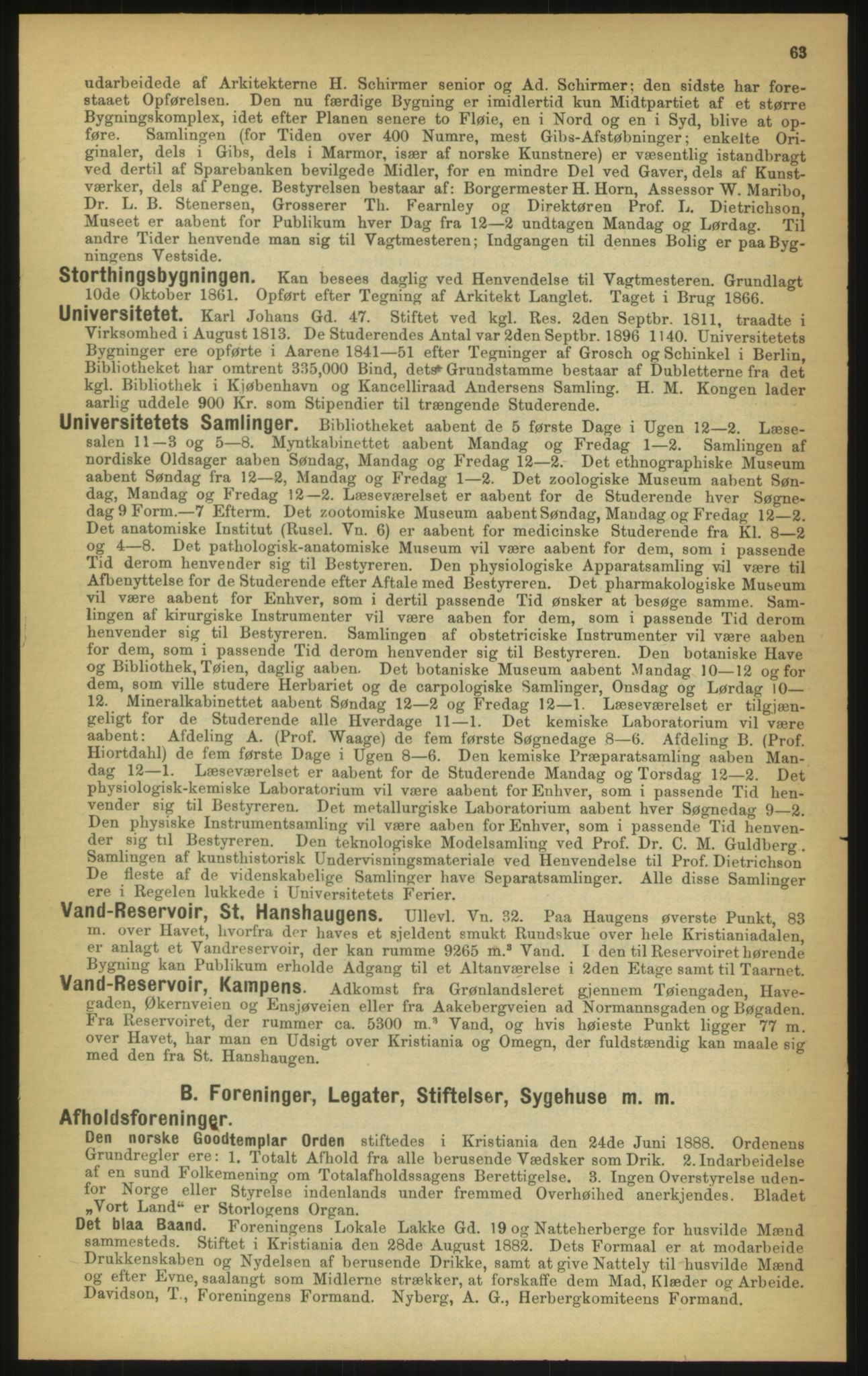 Kristiania/Oslo adressebok, PUBL/-, 1897, p. 63