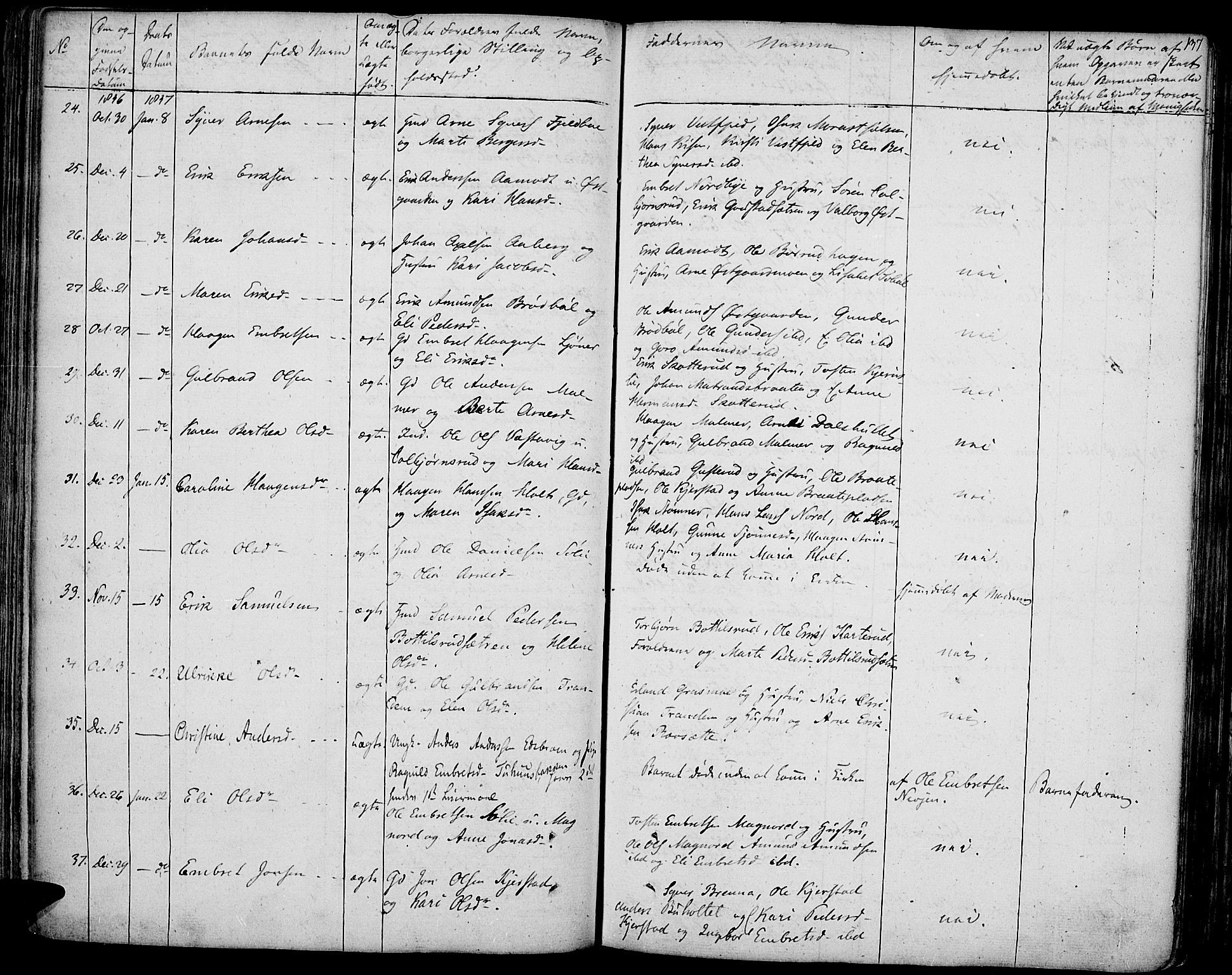 Vinger prestekontor, SAH/PREST-024/H/Ha/Haa/L0007: Parish register (official) no. 7, 1826-1839, p. 137