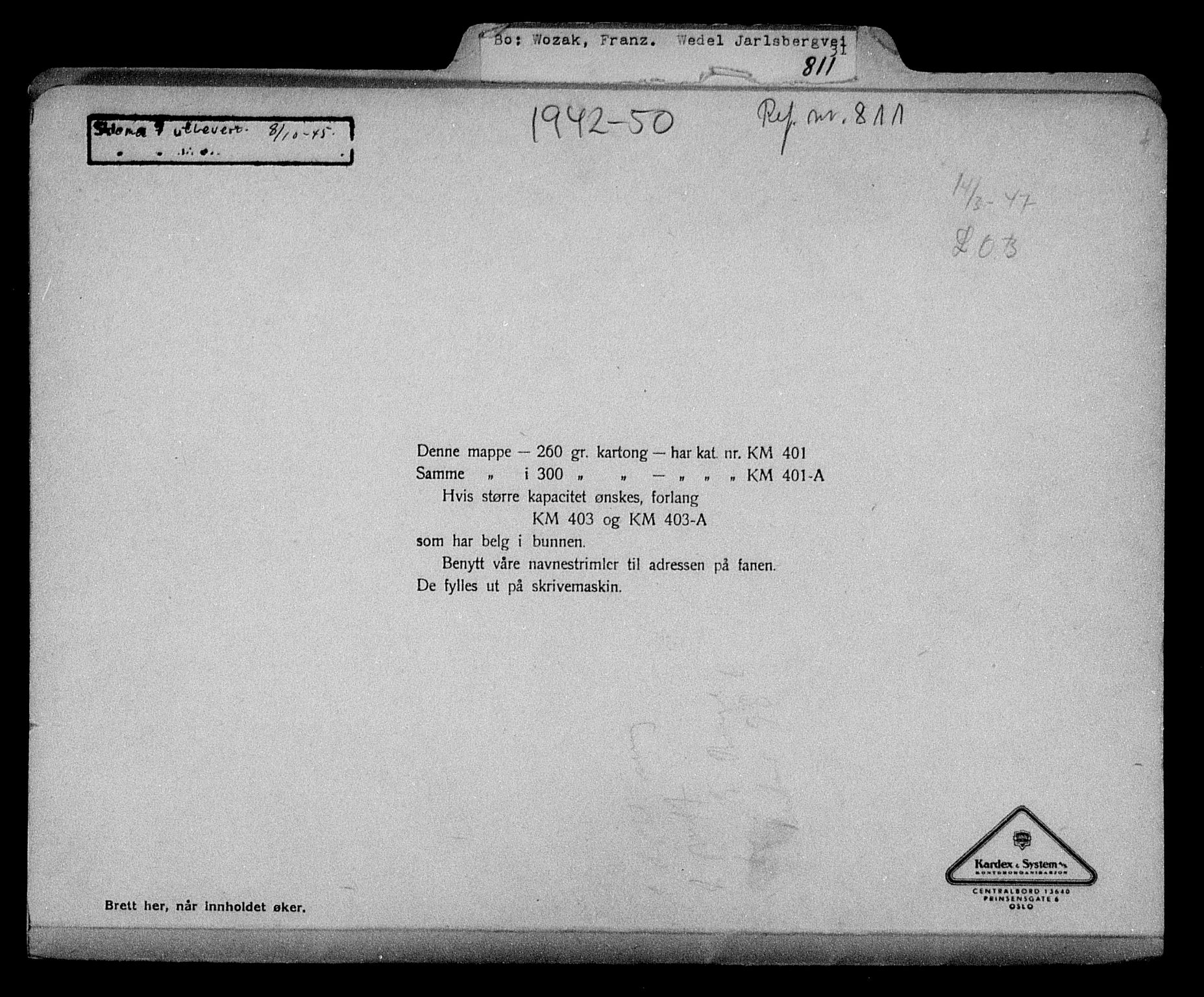 Justisdepartementet, Tilbakeføringskontoret for inndratte formuer, RA/S-1564/H/Hc/Hcc/L0987: --, 1945-1947, p. 217