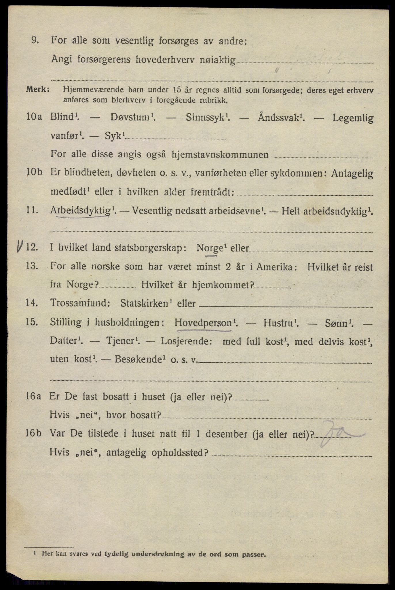 SAO, 1920 census for Kristiania, 1920, p. 145012